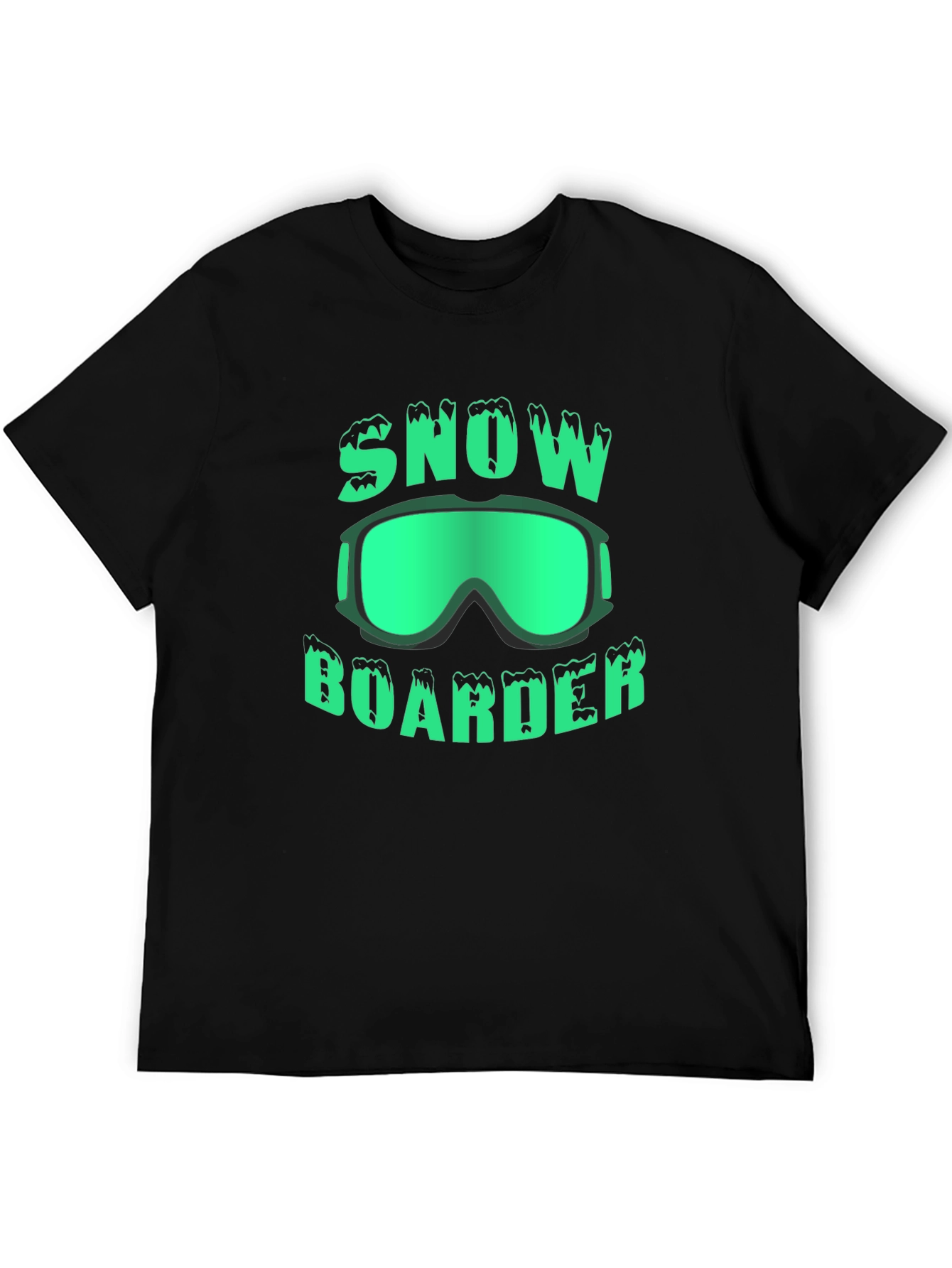 Snowboarder Graphic T-Shirt - Black