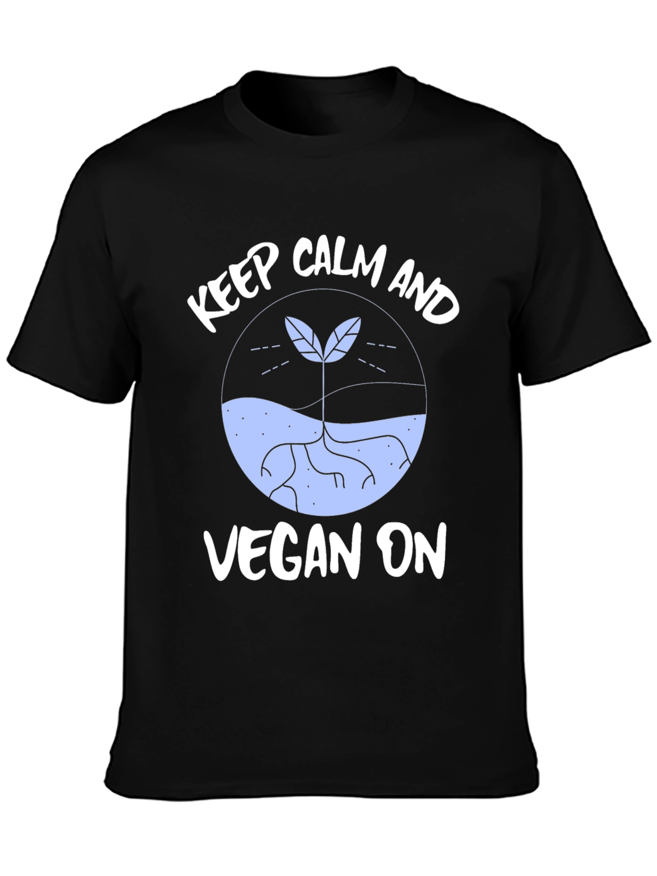 Keep Calm & Vegan On Graphic Tee
