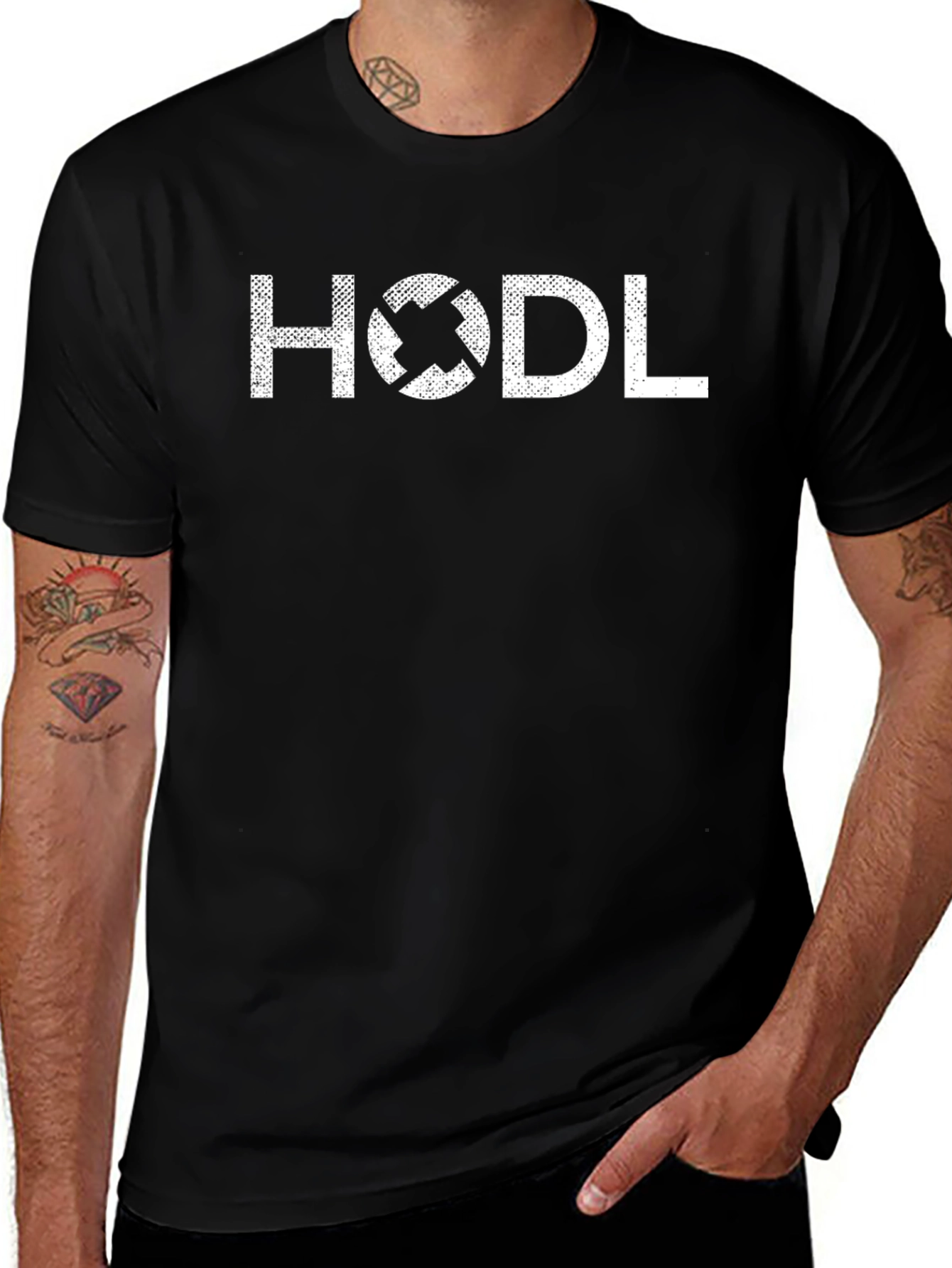 HODL Crypto T-Shirt - Black Graphic Tee
