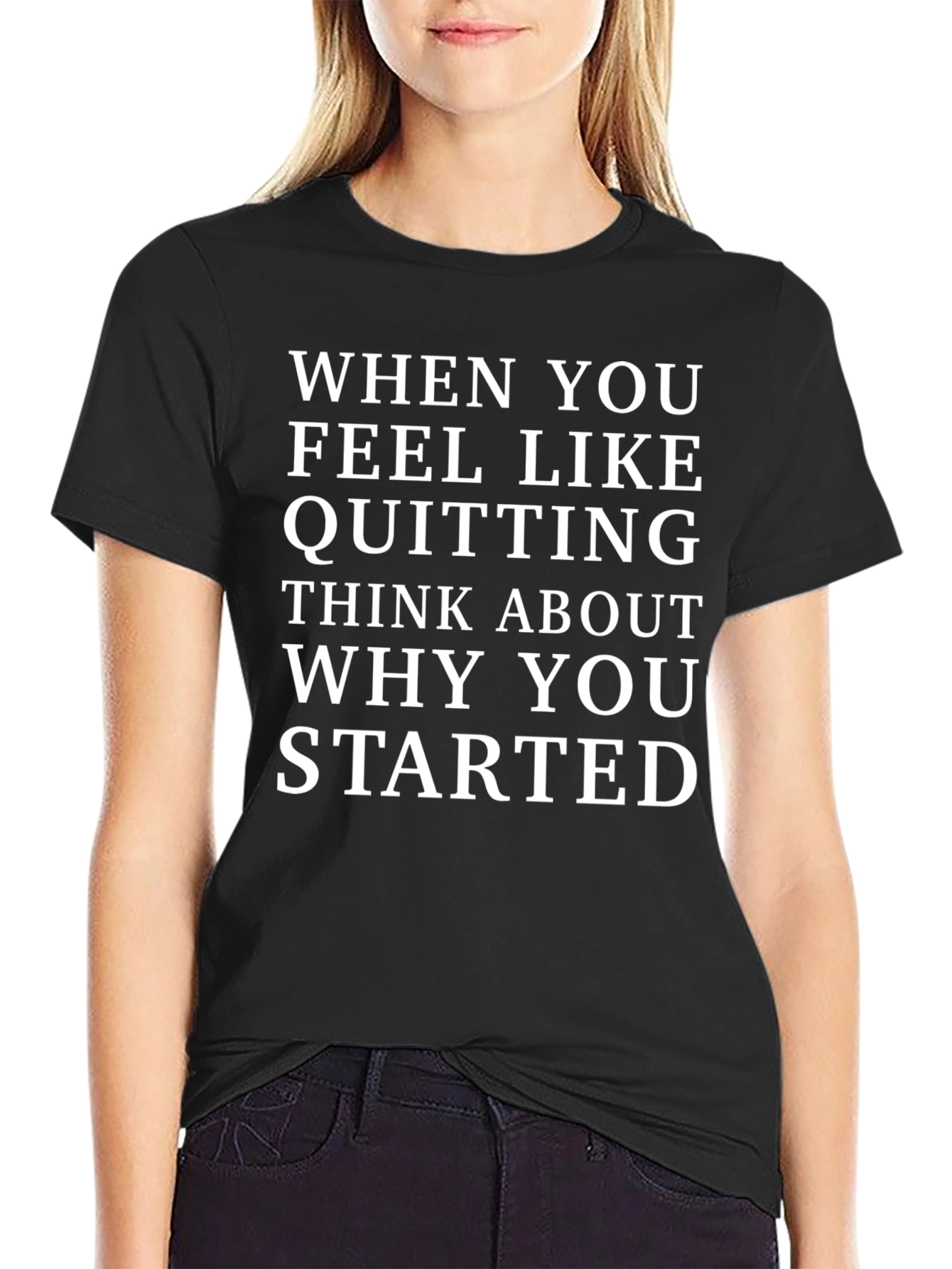 Motivational T-Shirt - Never Give Up