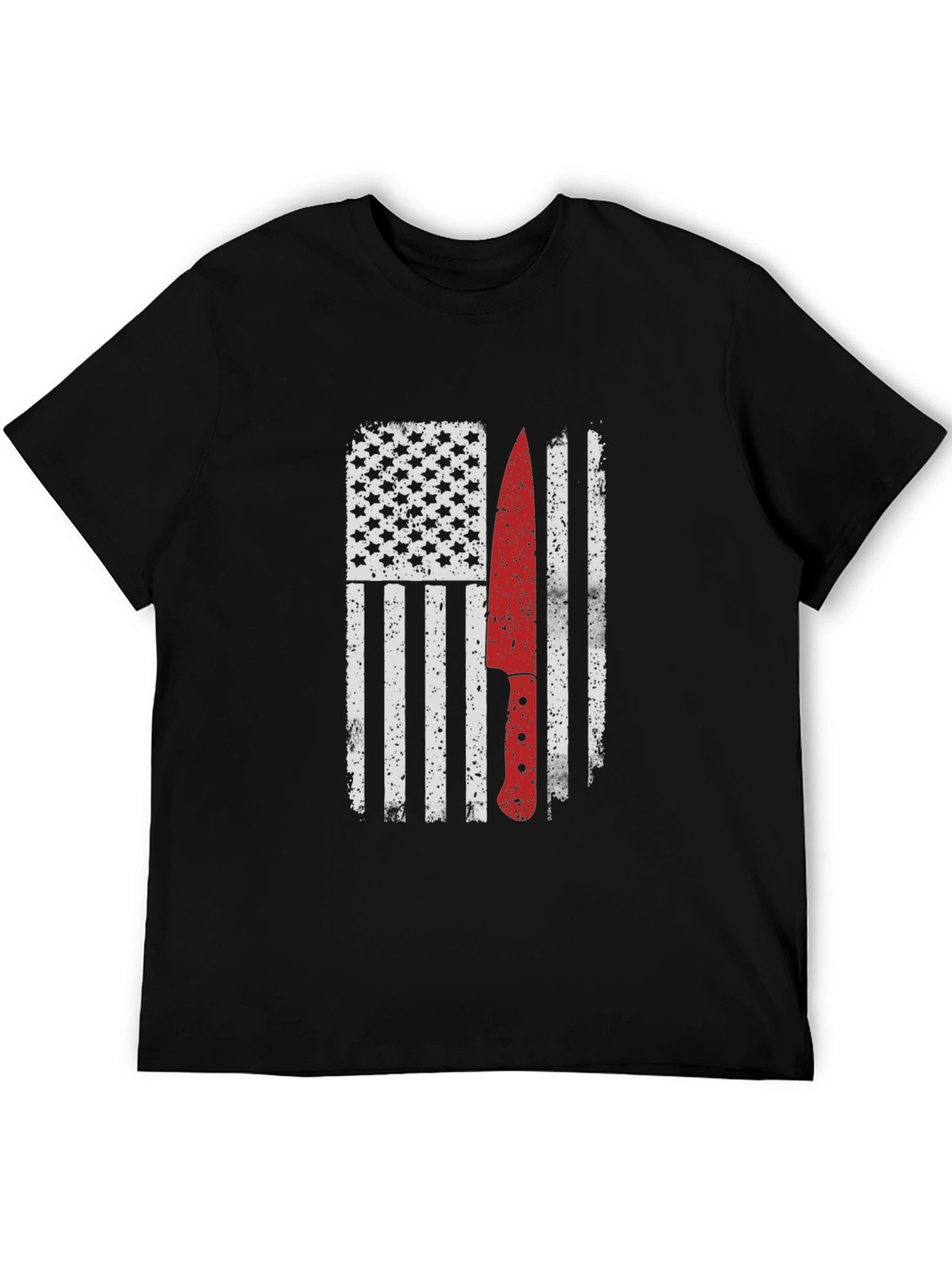 American Flag Chef Knife Graphic Tee