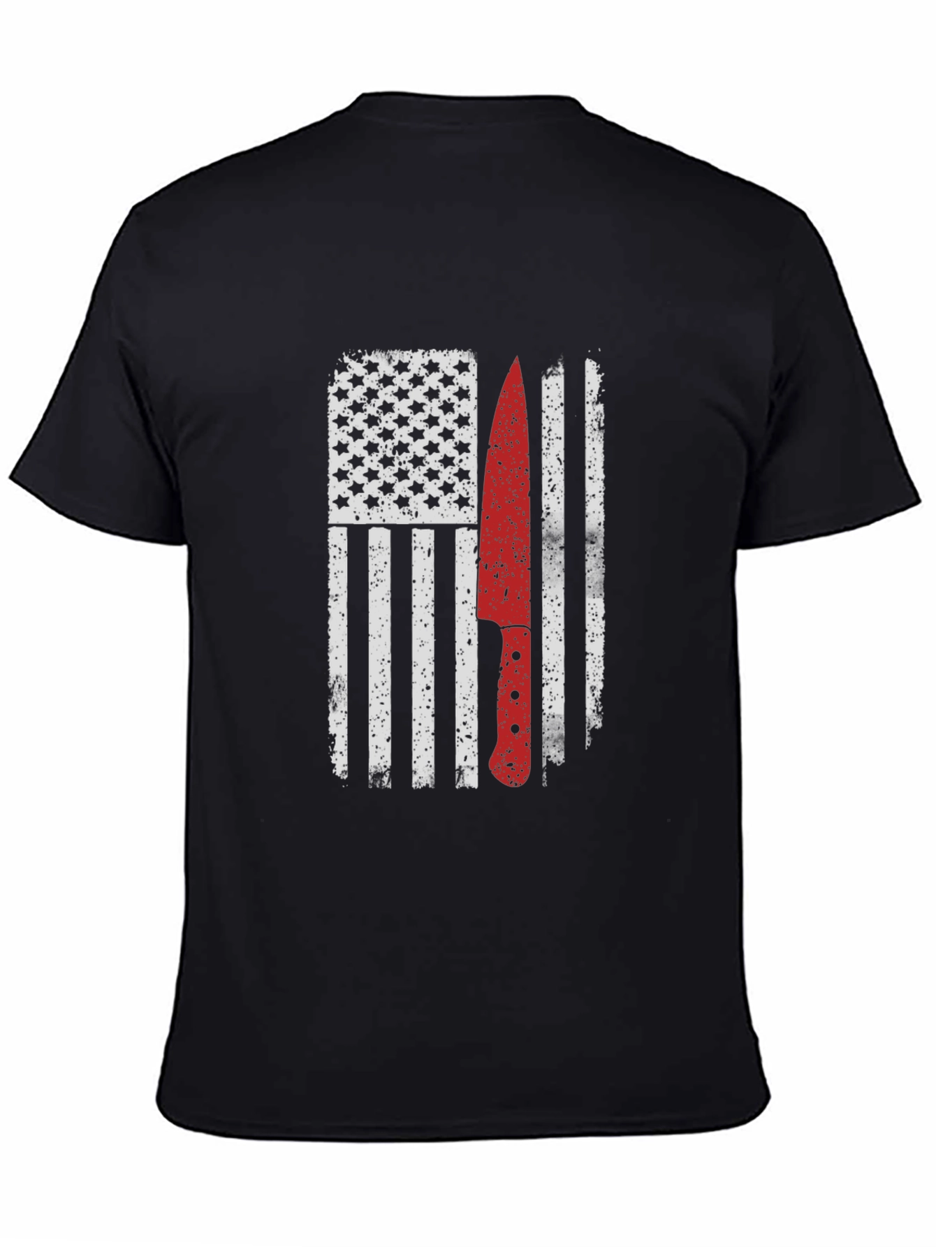 American Flag Chef Knife Graphic Tee