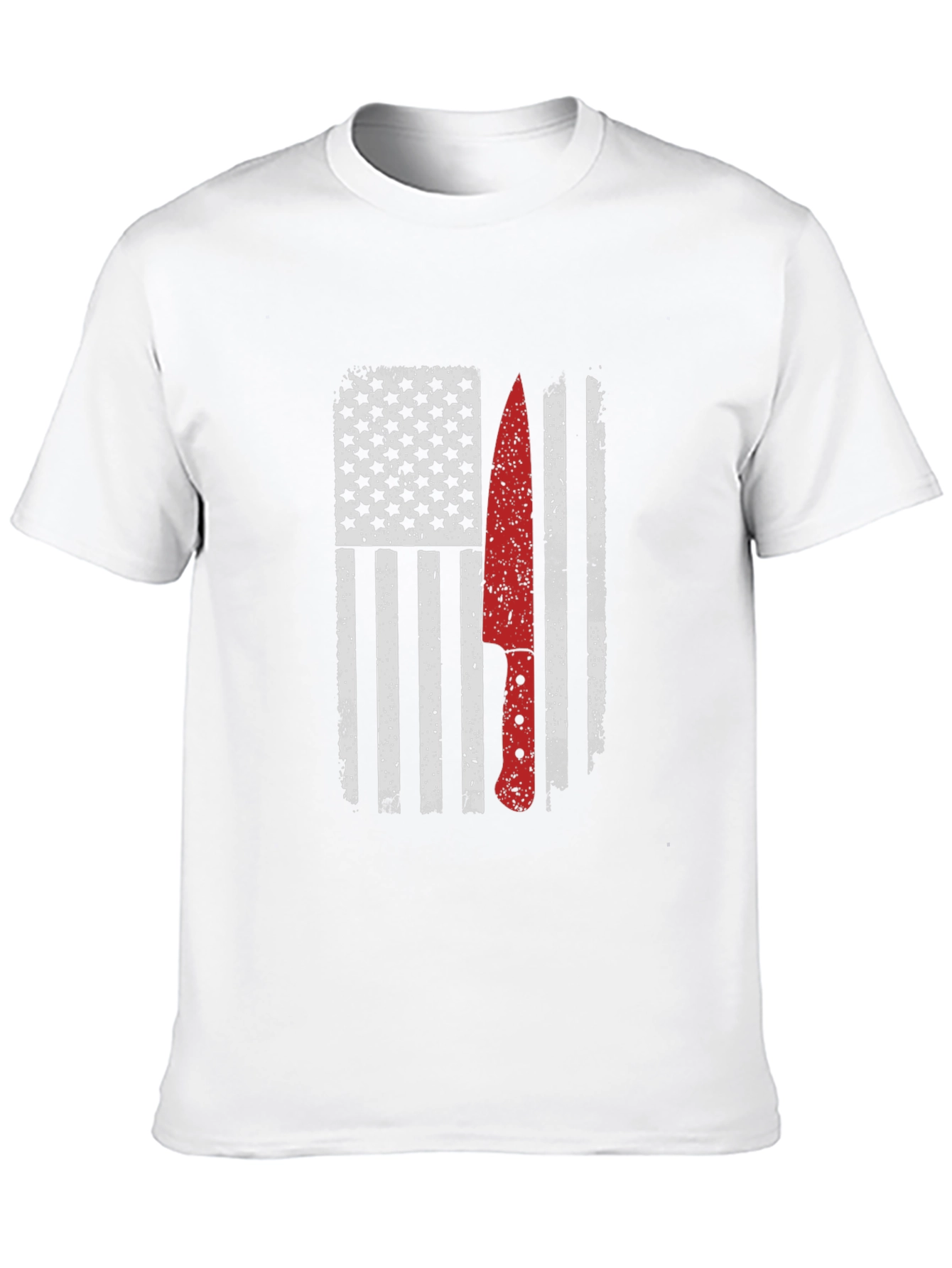 American Flag Chef Knife Graphic Tee