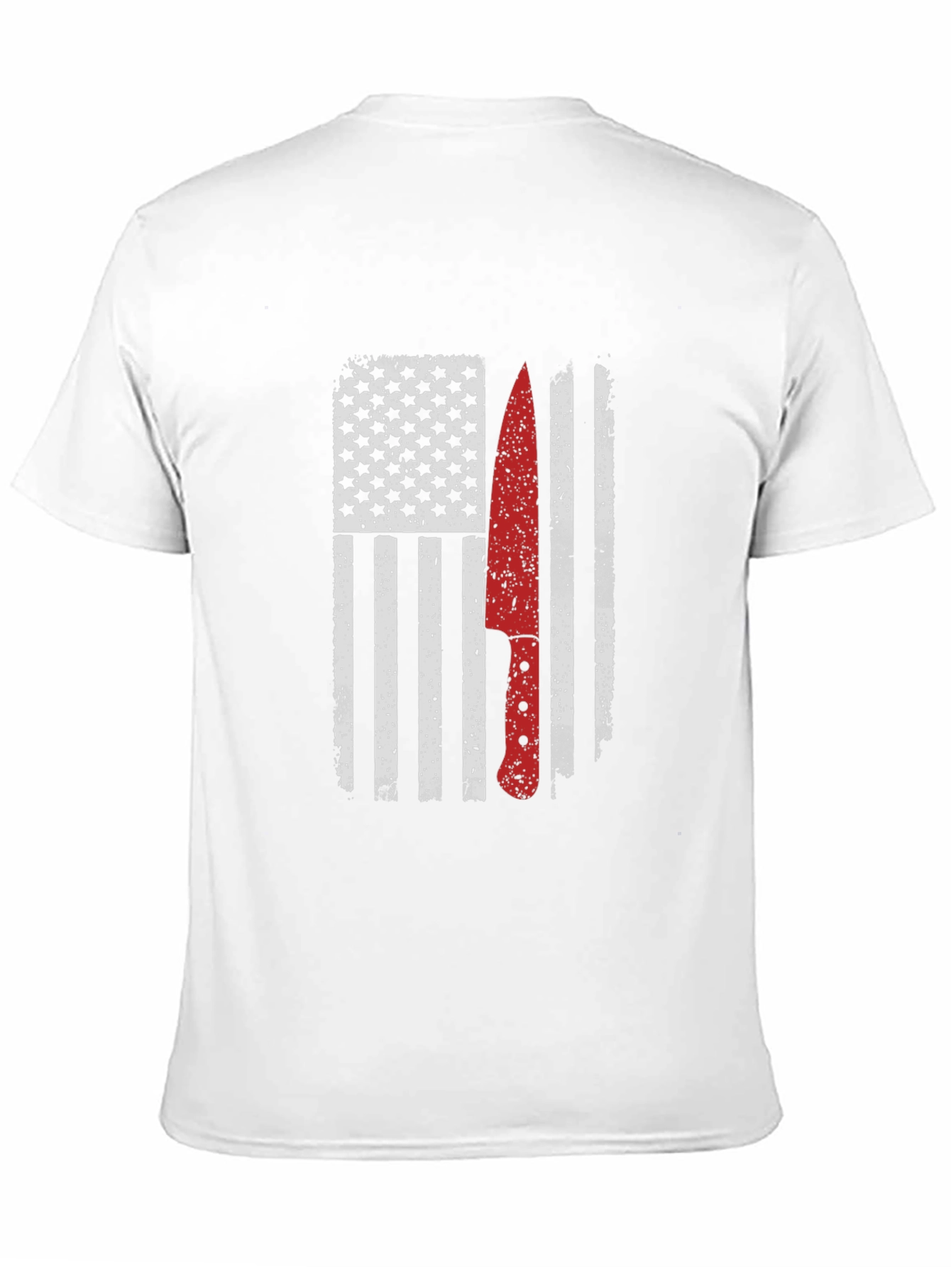 American Flag Chef Knife Graphic Tee