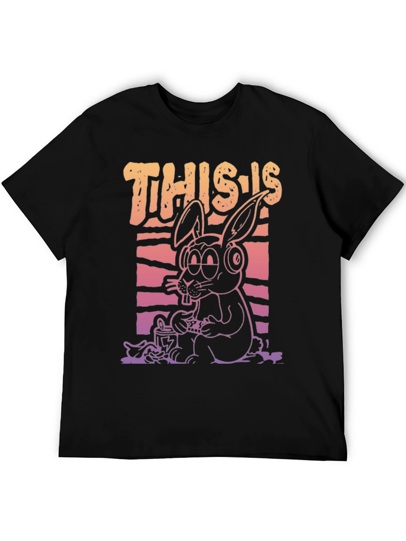 This Is My Jam Funny Bunny Graphic T-Shirt