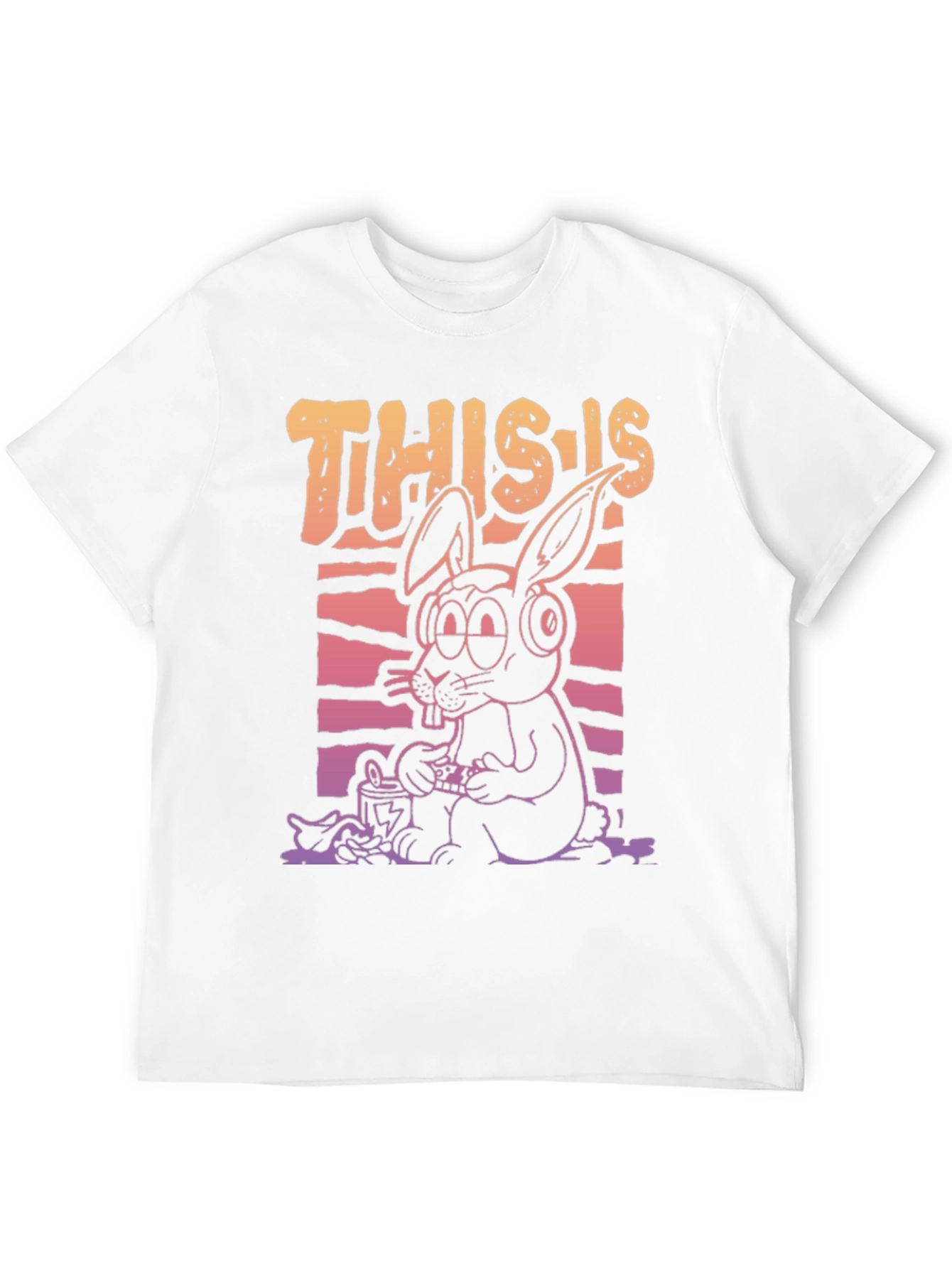 This Is My Jam Funny Bunny Graphic T-Shirt