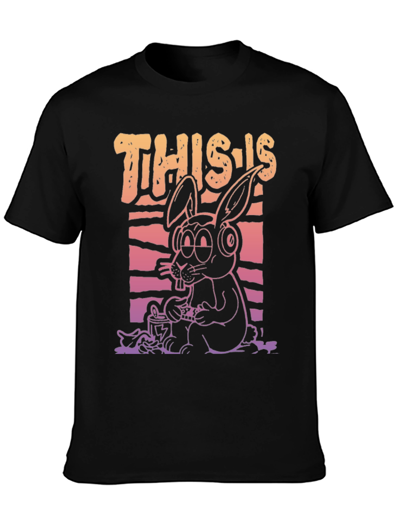 This Is My Jam Funny Bunny Graphic T-Shirt