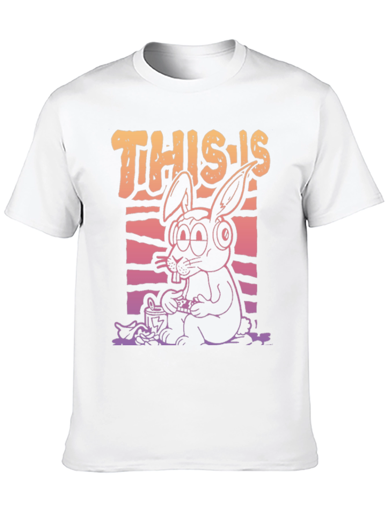 This Is My Jam Funny Bunny Graphic T-Shirt