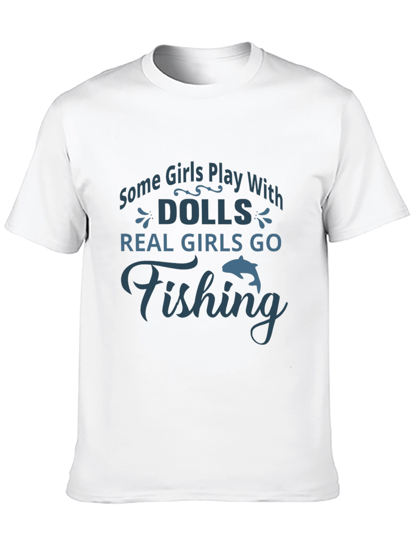 Real Girls Go Fishing Graphic Tee