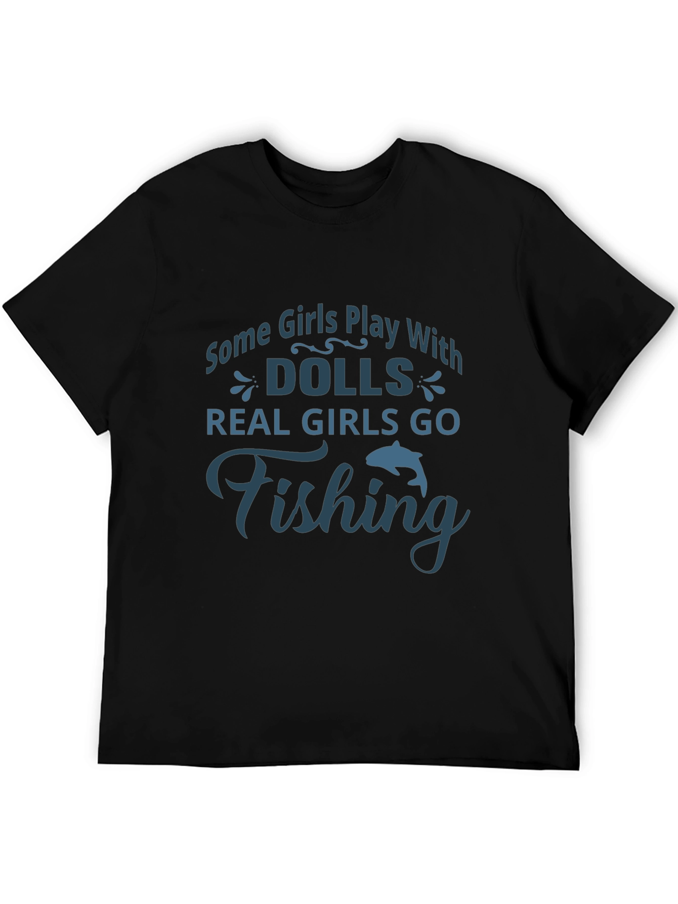 Real Girls Go Fishing Graphic Tee
