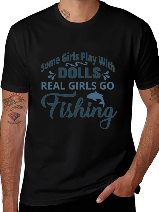 Real Girls Go Fishing Graphic Tee