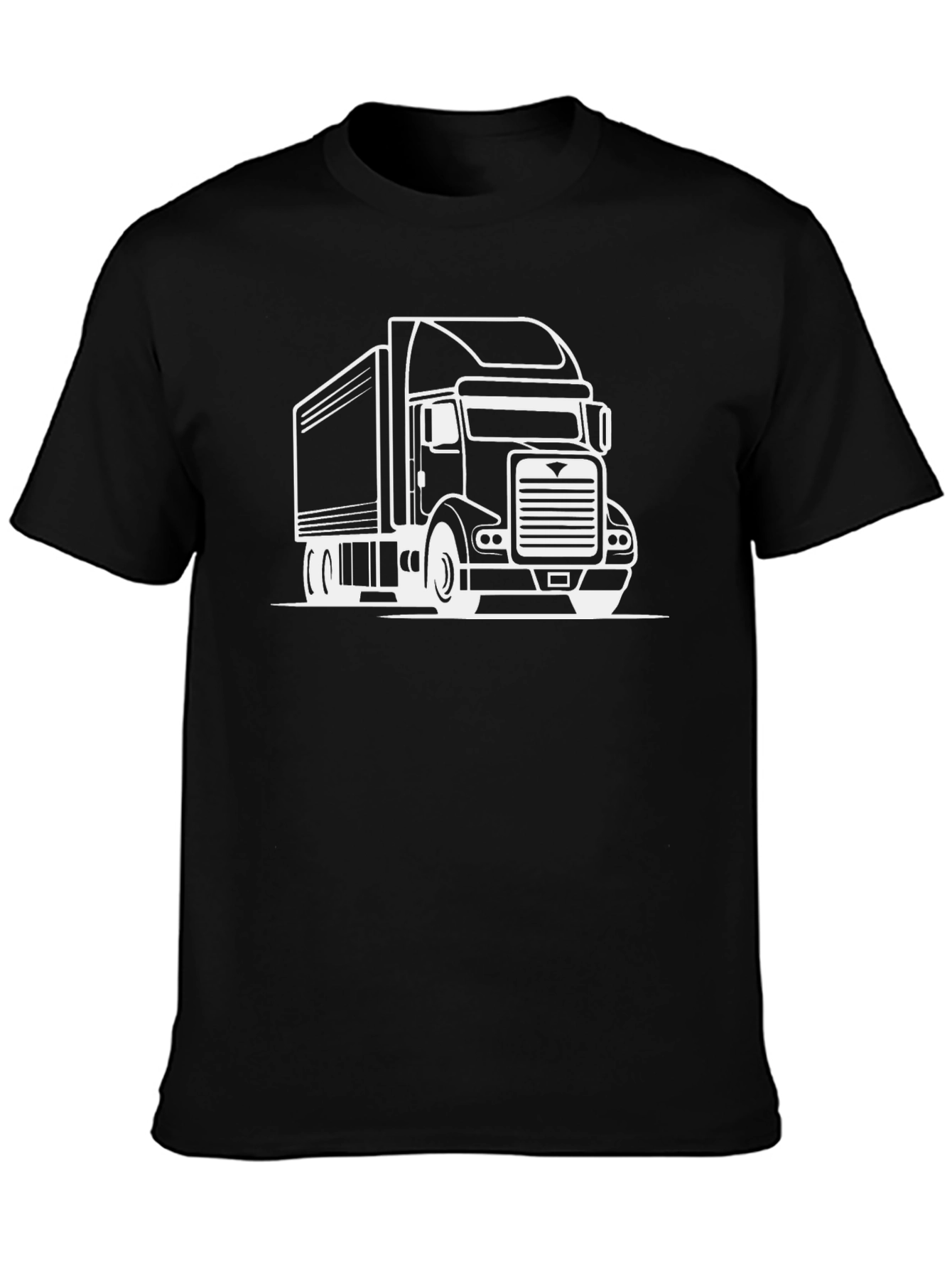 Truck Graphic Tee - Black Cotton Blend
