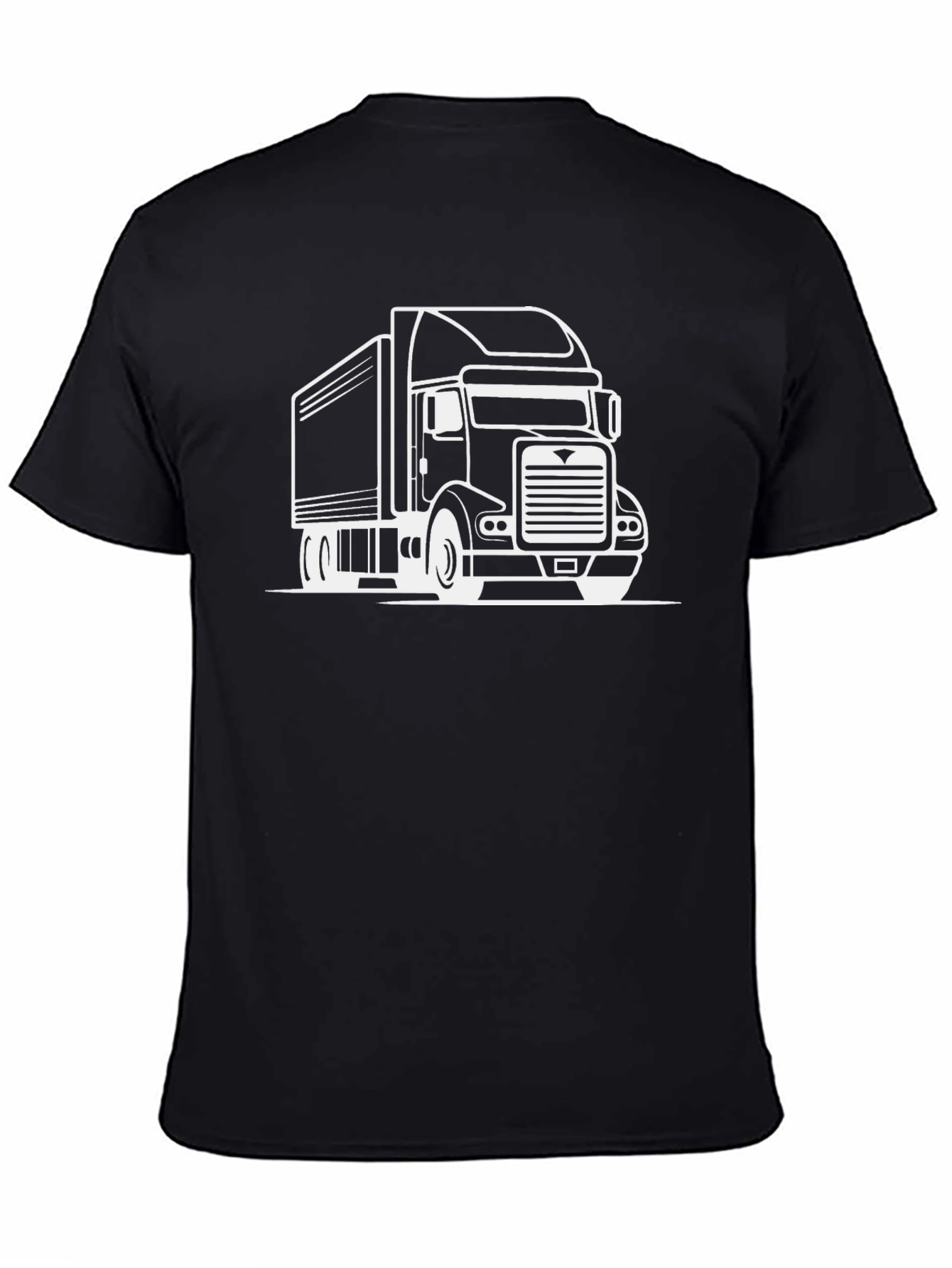 Truck Graphic Tee - Black Cotton Blend