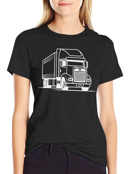 Truck Graphic Tee - Black Cotton Blend