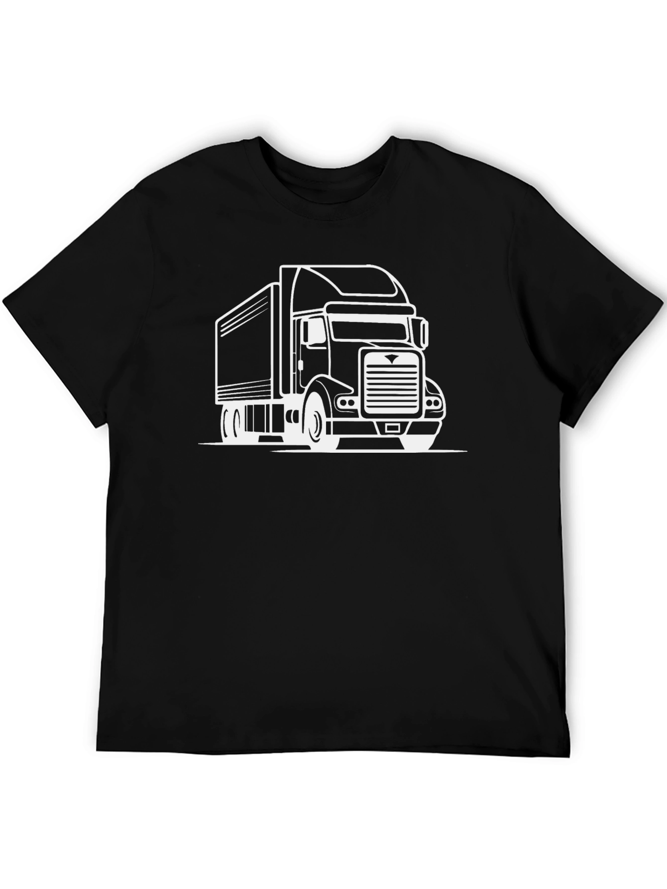 Truck Graphic Tee - Black Cotton Blend