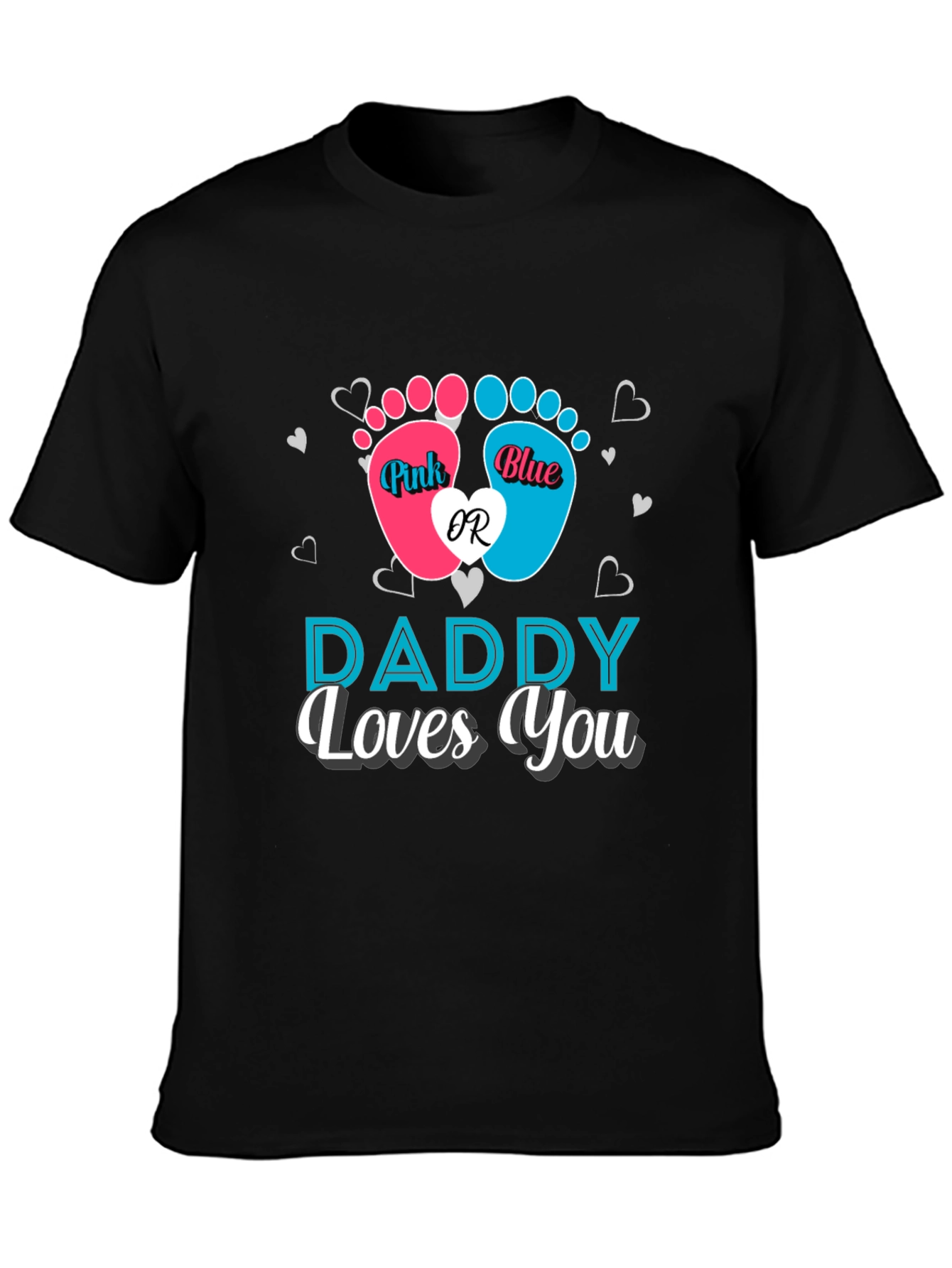 Daddy Loves You Gender Reveal T-Shirt