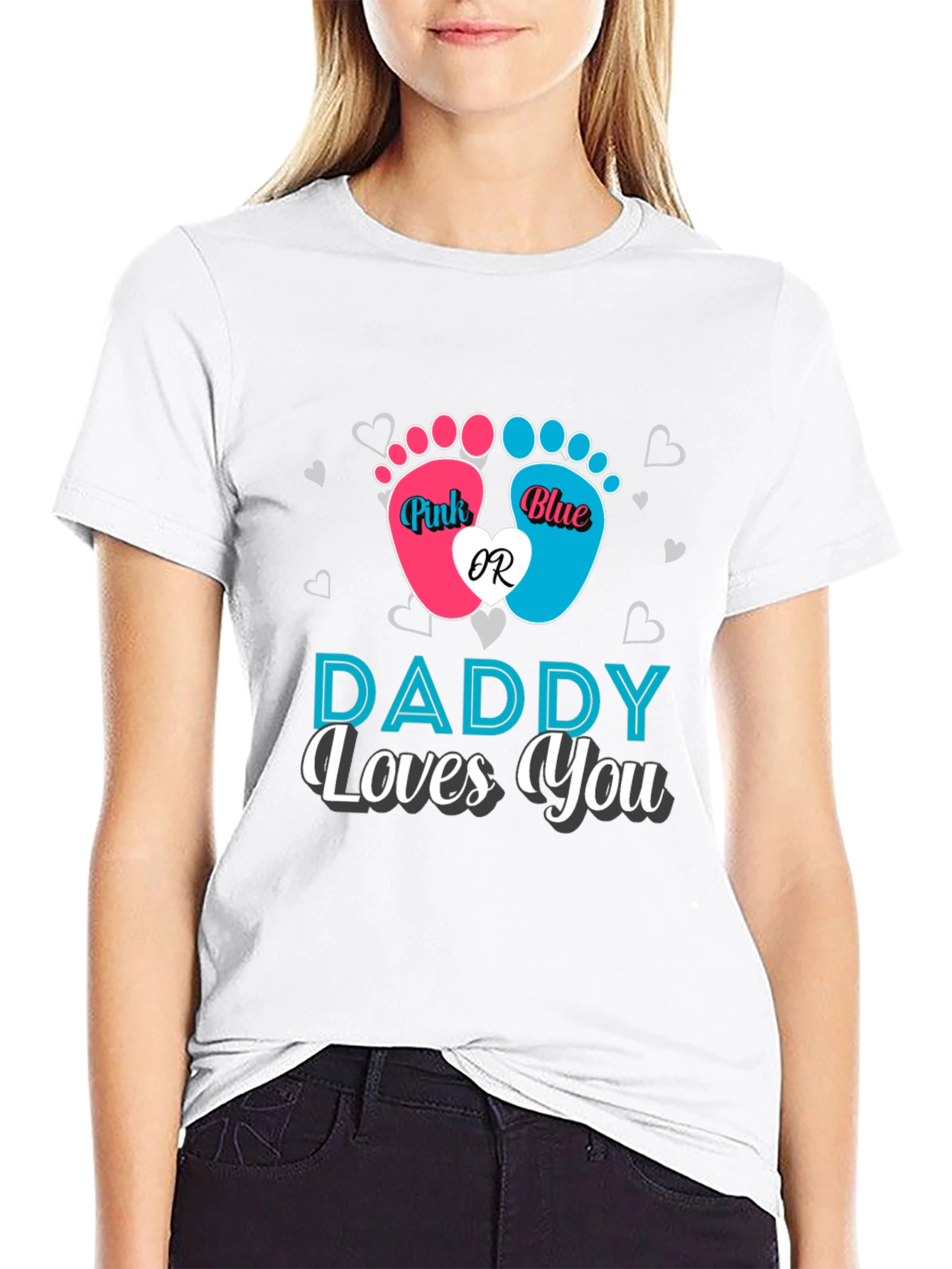 Daddy Loves You Gender Reveal T-Shirt