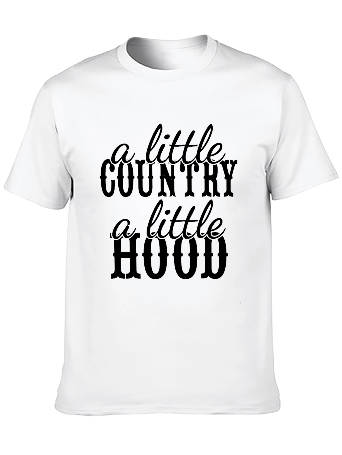 A Little Country A Little Hood Black T-Shirt