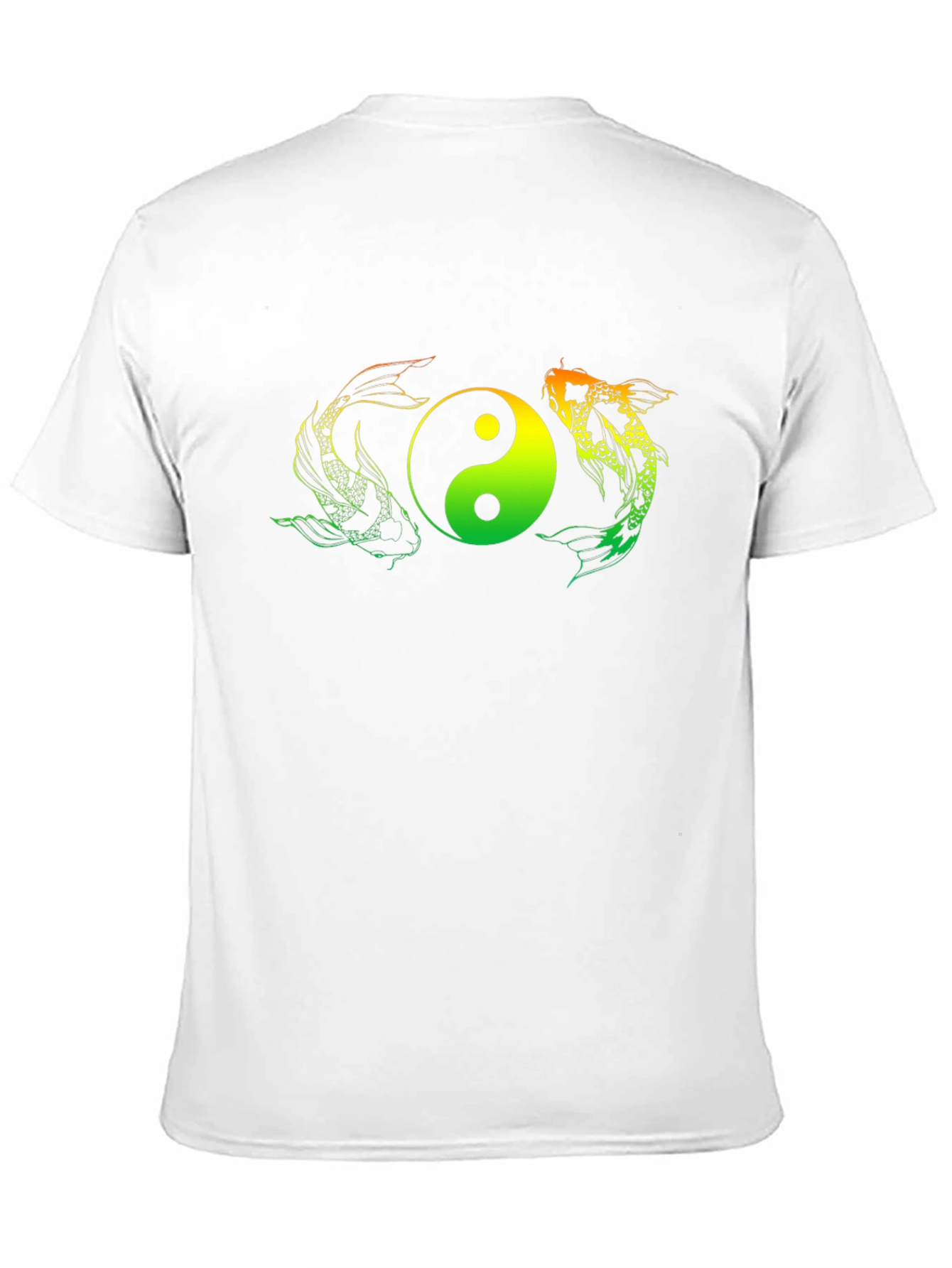 Yin Yang Koi Fish Graphic Tee - Black T-Shirt