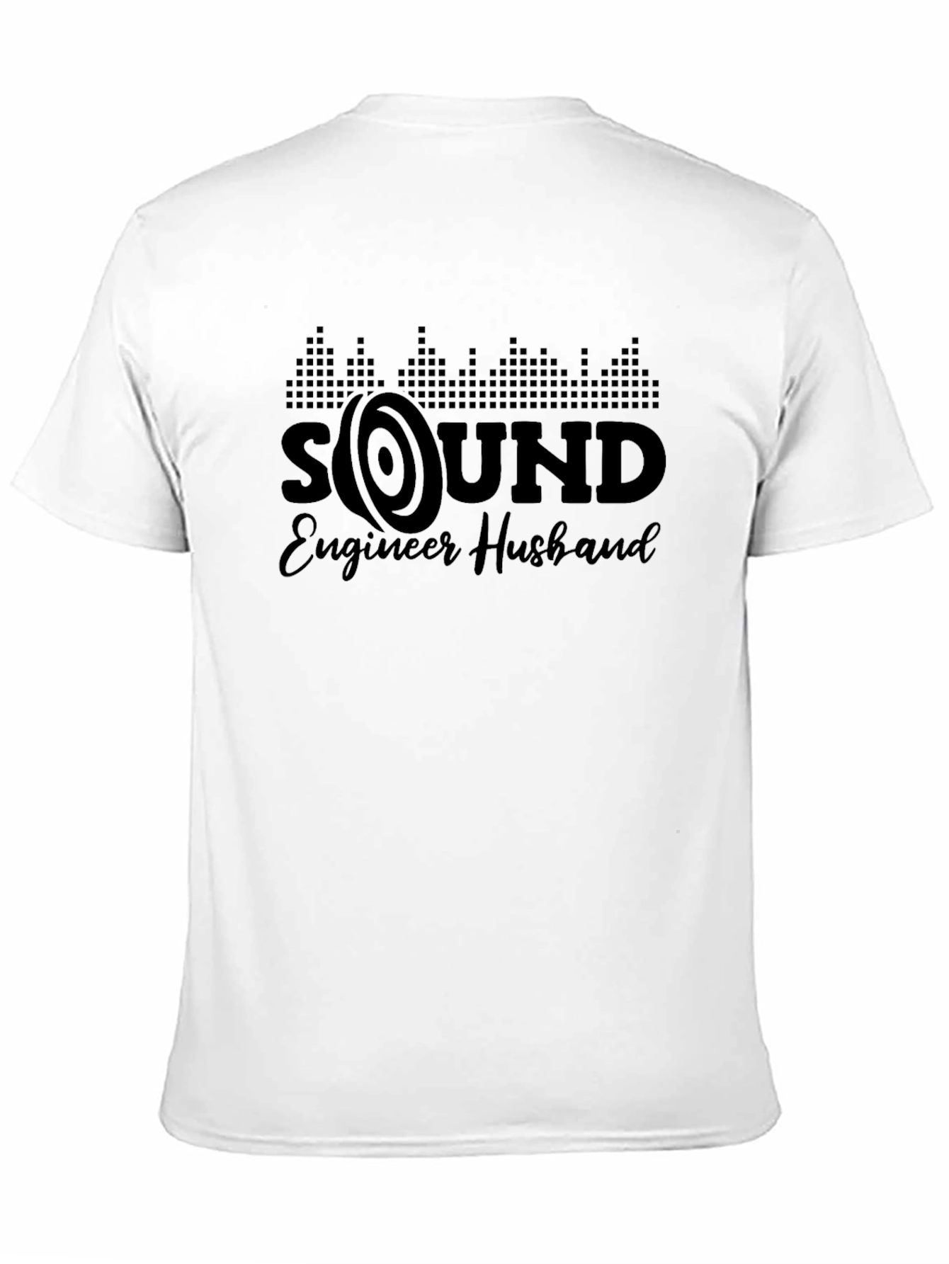 Sound Engineer Husband Black Graphic T-Shirt