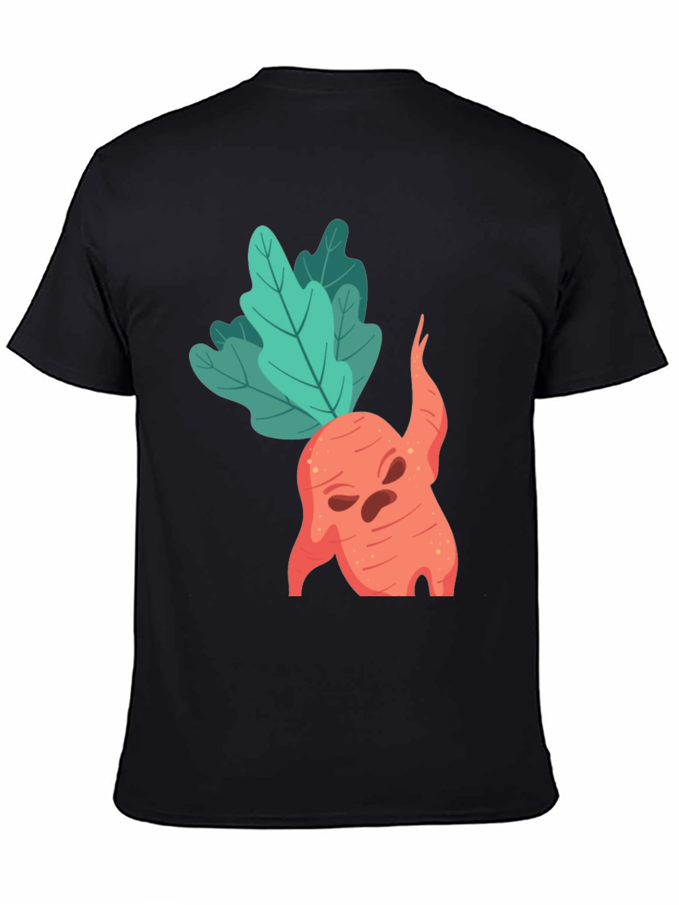 Spooky Carrot Graphic Tee - Halloween Style