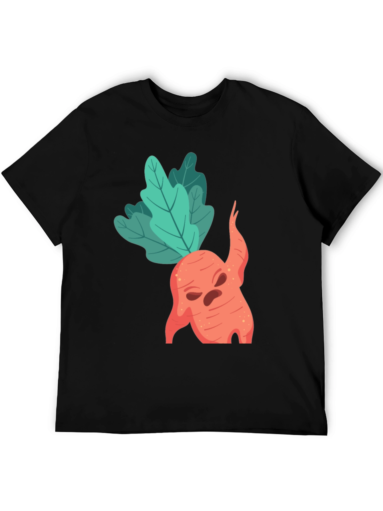 Spooky Carrot Graphic Tee - Halloween Style