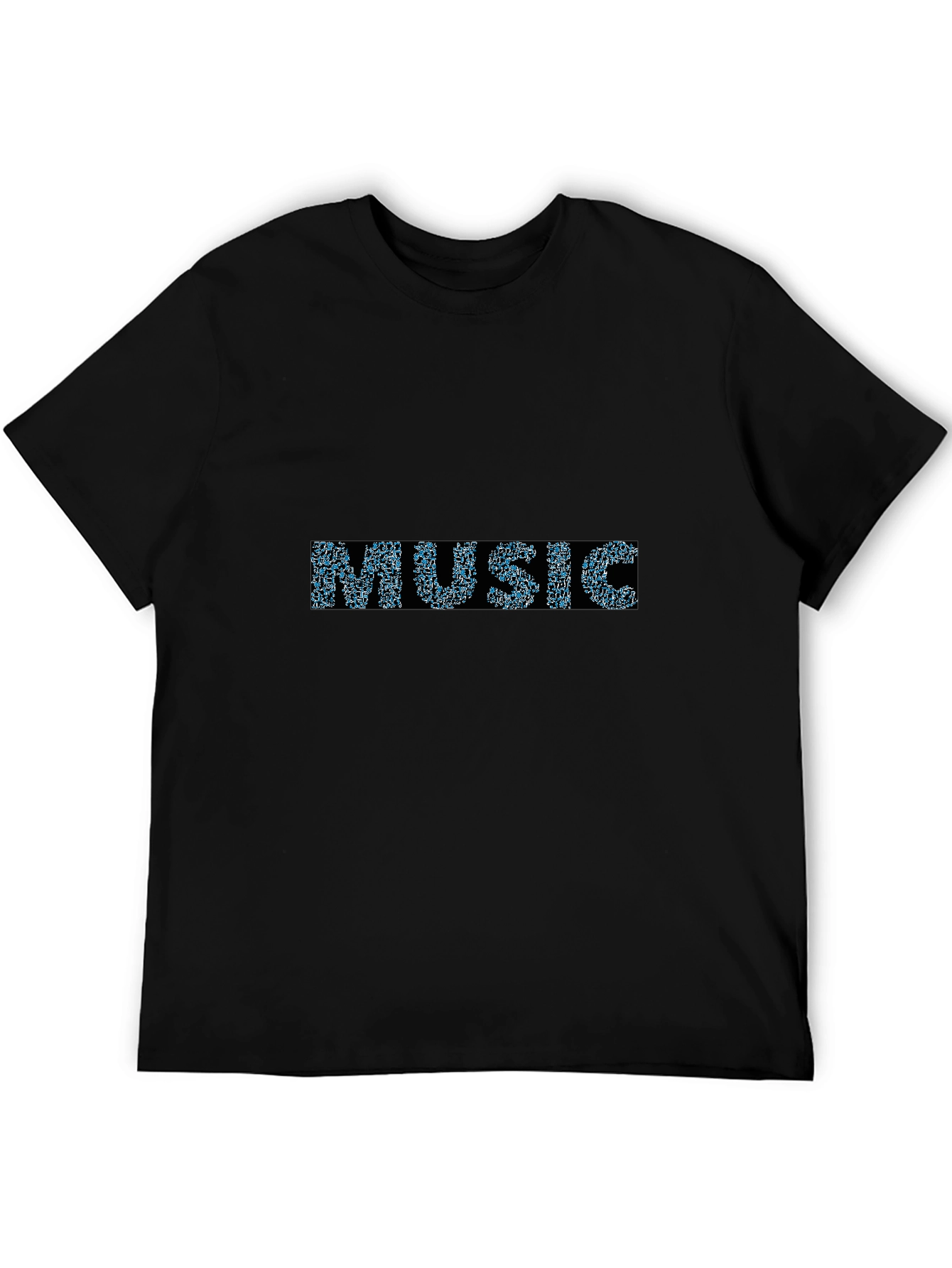 Music Lover Graphic Black T-Shirt