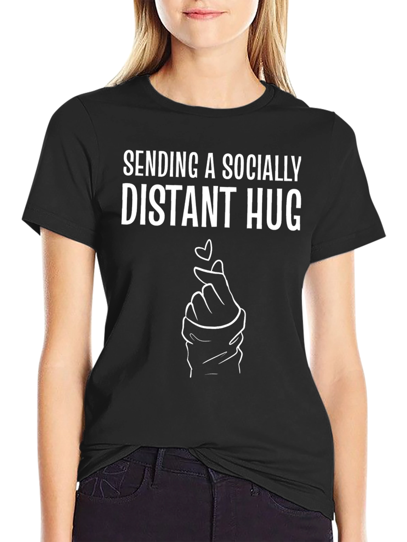Socially Distant Hug Graphic Tee