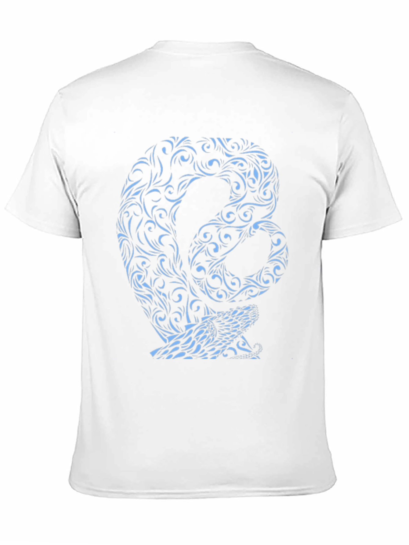 Snake Pattern Graphic Print Black Tee