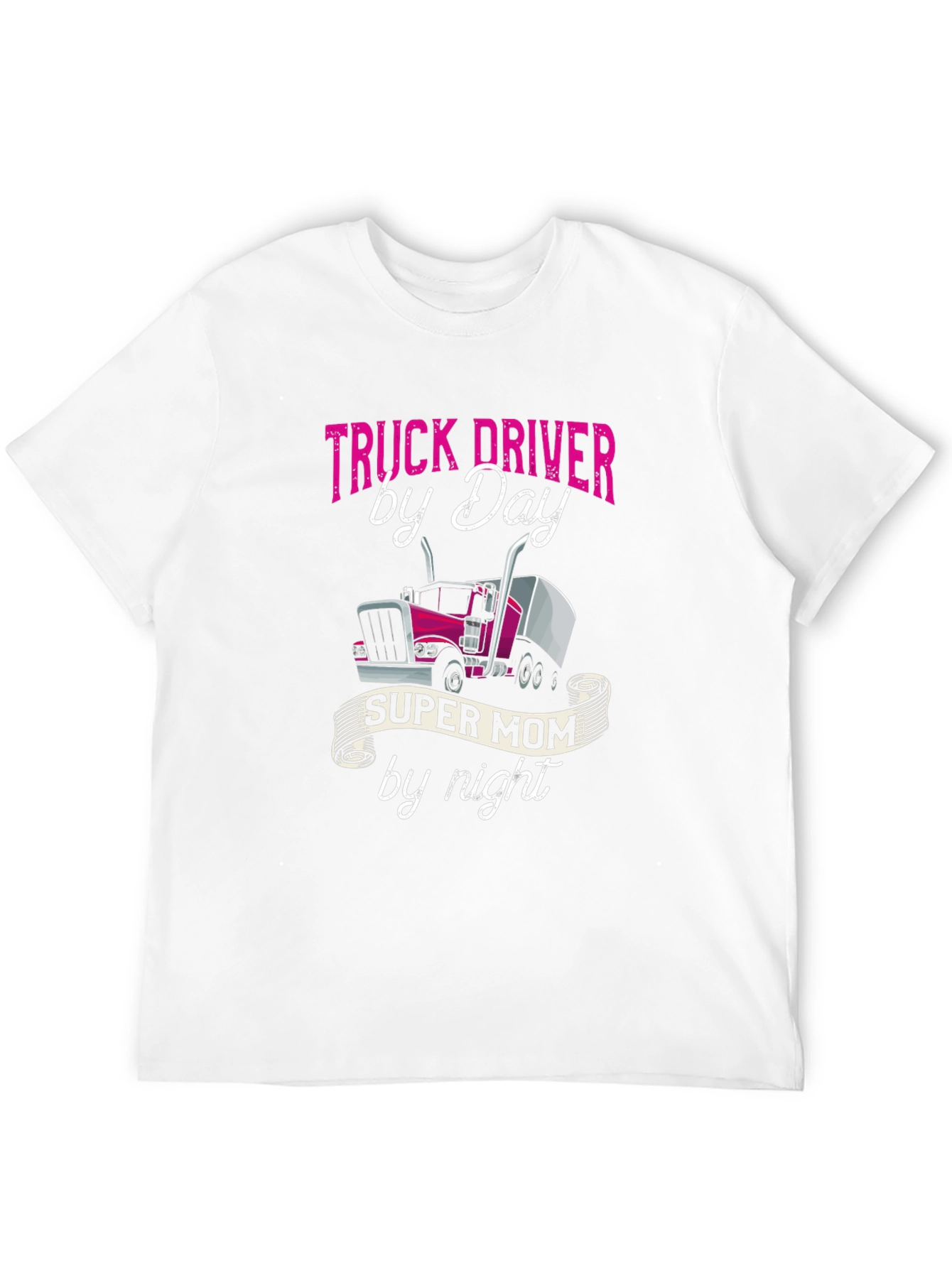 Truck Driver Super Mom T-Shirt - Black
