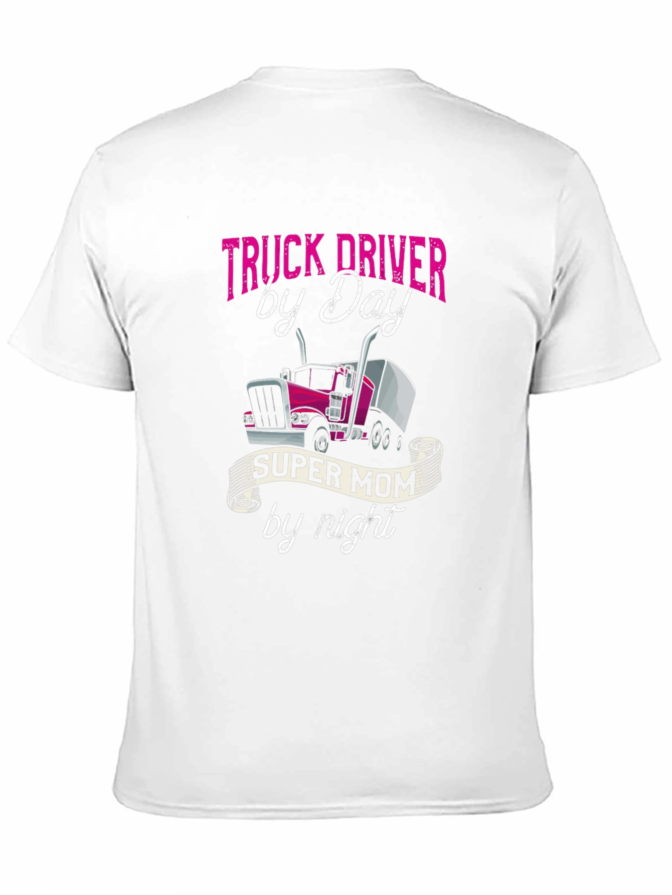 Truck Driver Super Mom T-Shirt - Black