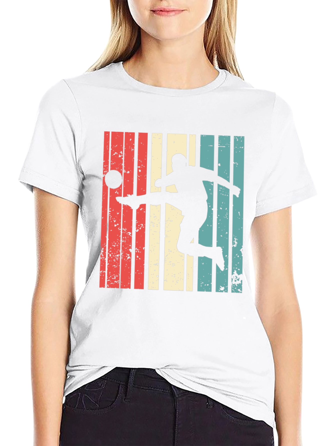 Retro Soccer Player Graphic Tee
