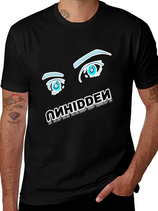Anime Eyes Graphic Black Tee