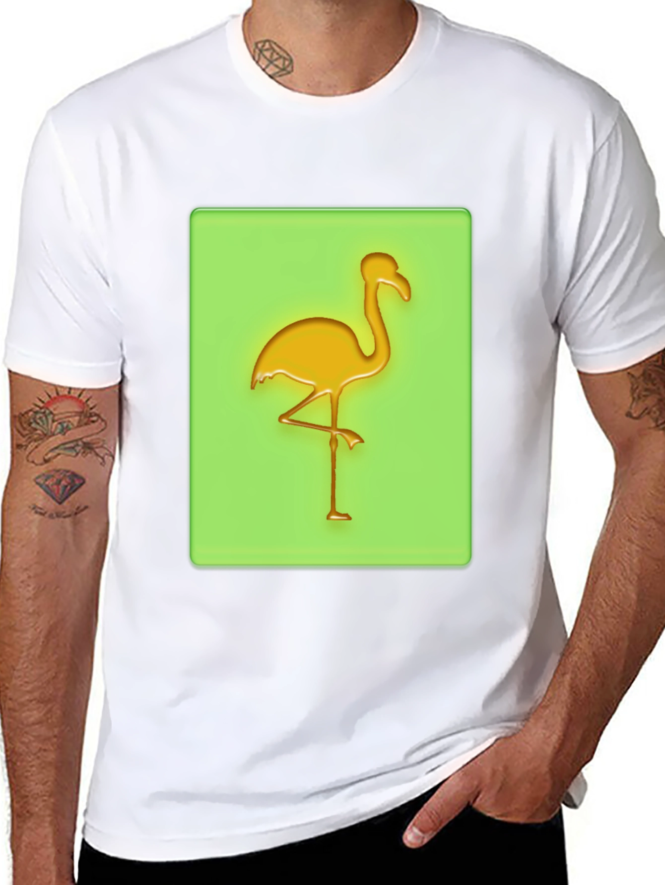 Flamingo Graphic T-Shirt - Tropical Vibes