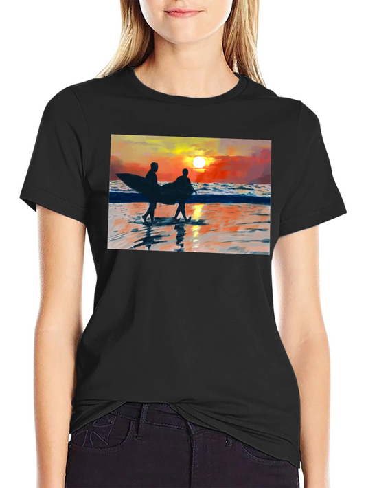 Sunset Surfer Graphic T-Shirt