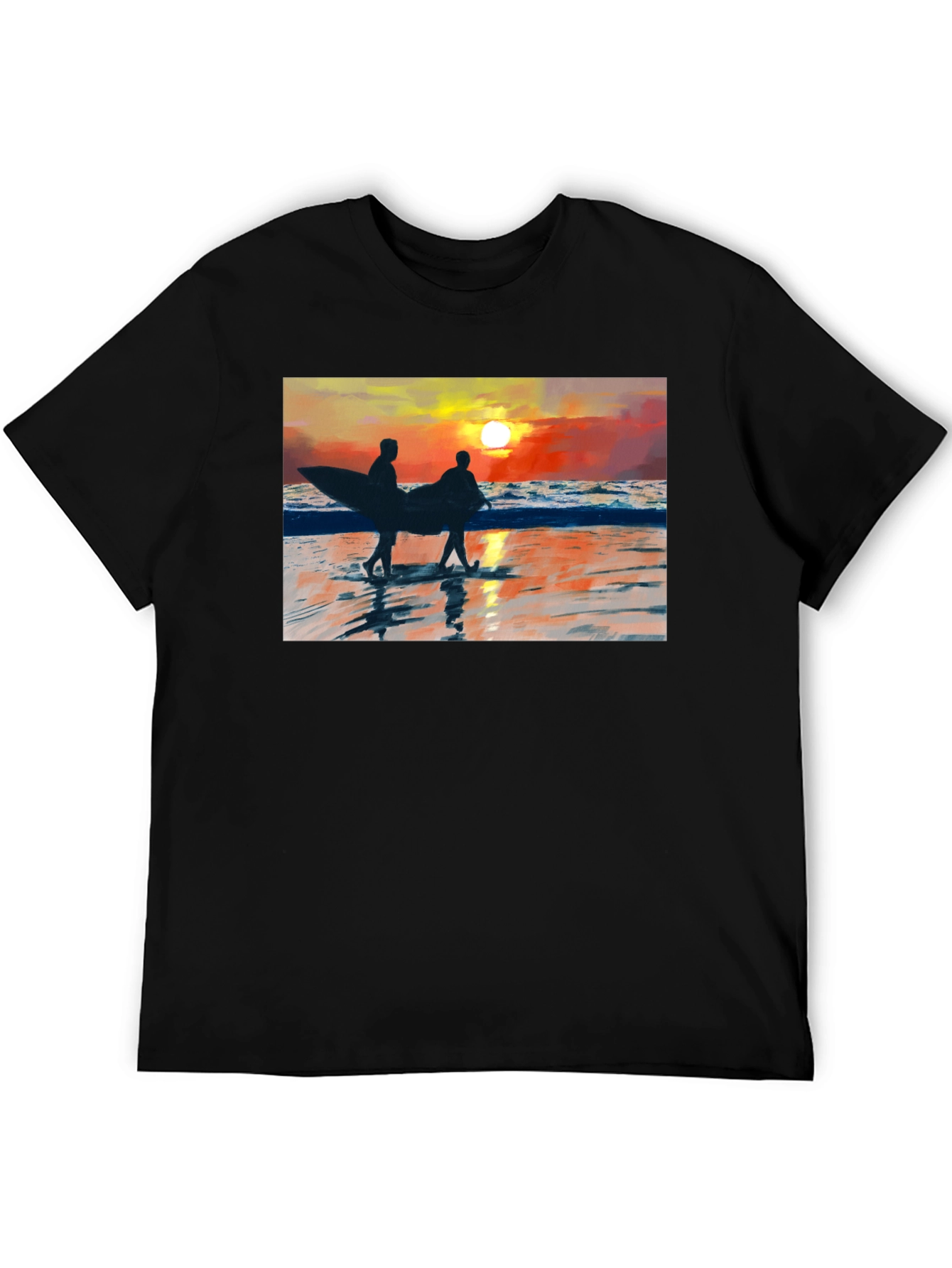 Sunset Surfer Graphic T-Shirt
