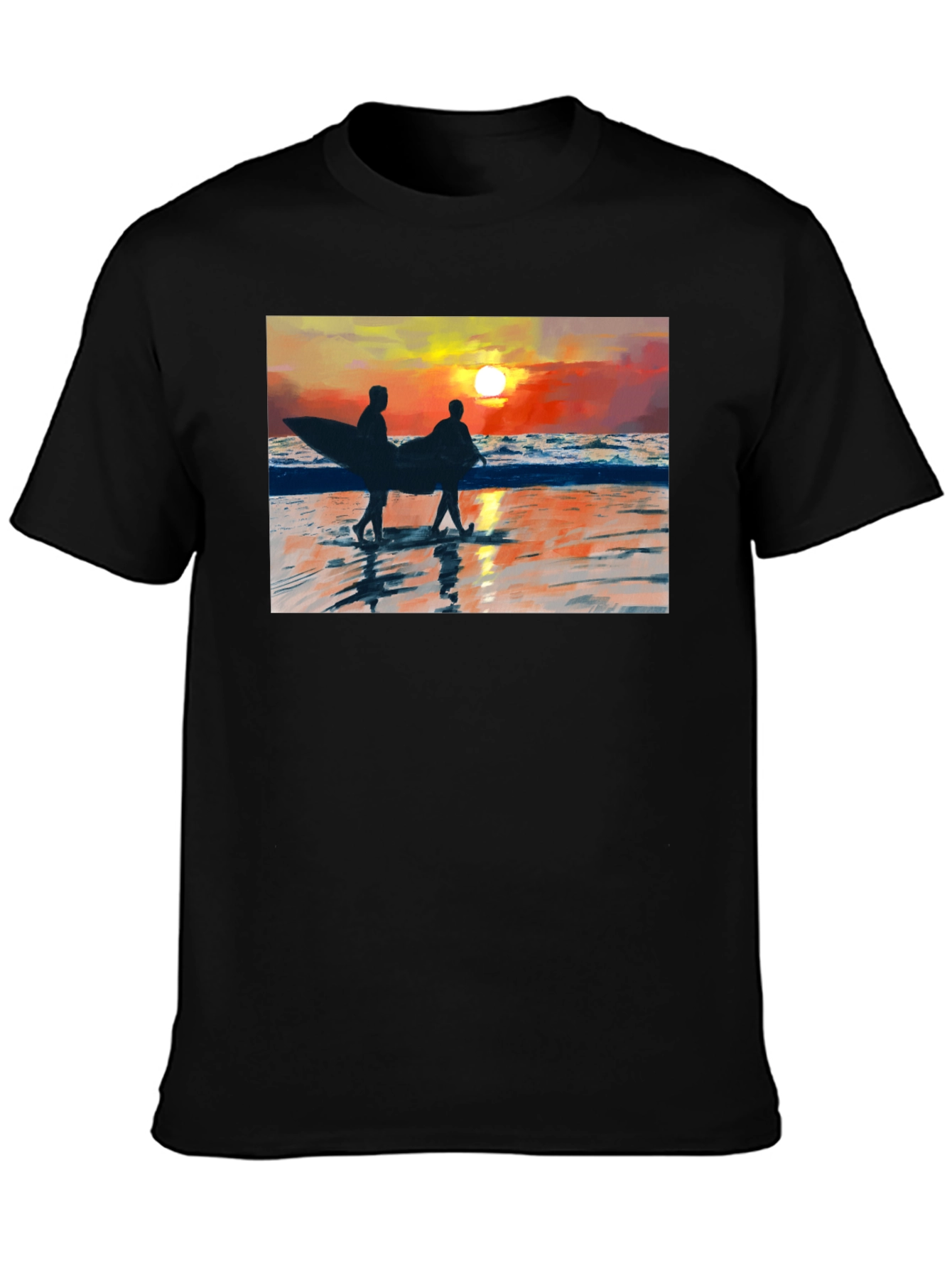 Sunset Surfer Graphic T-Shirt