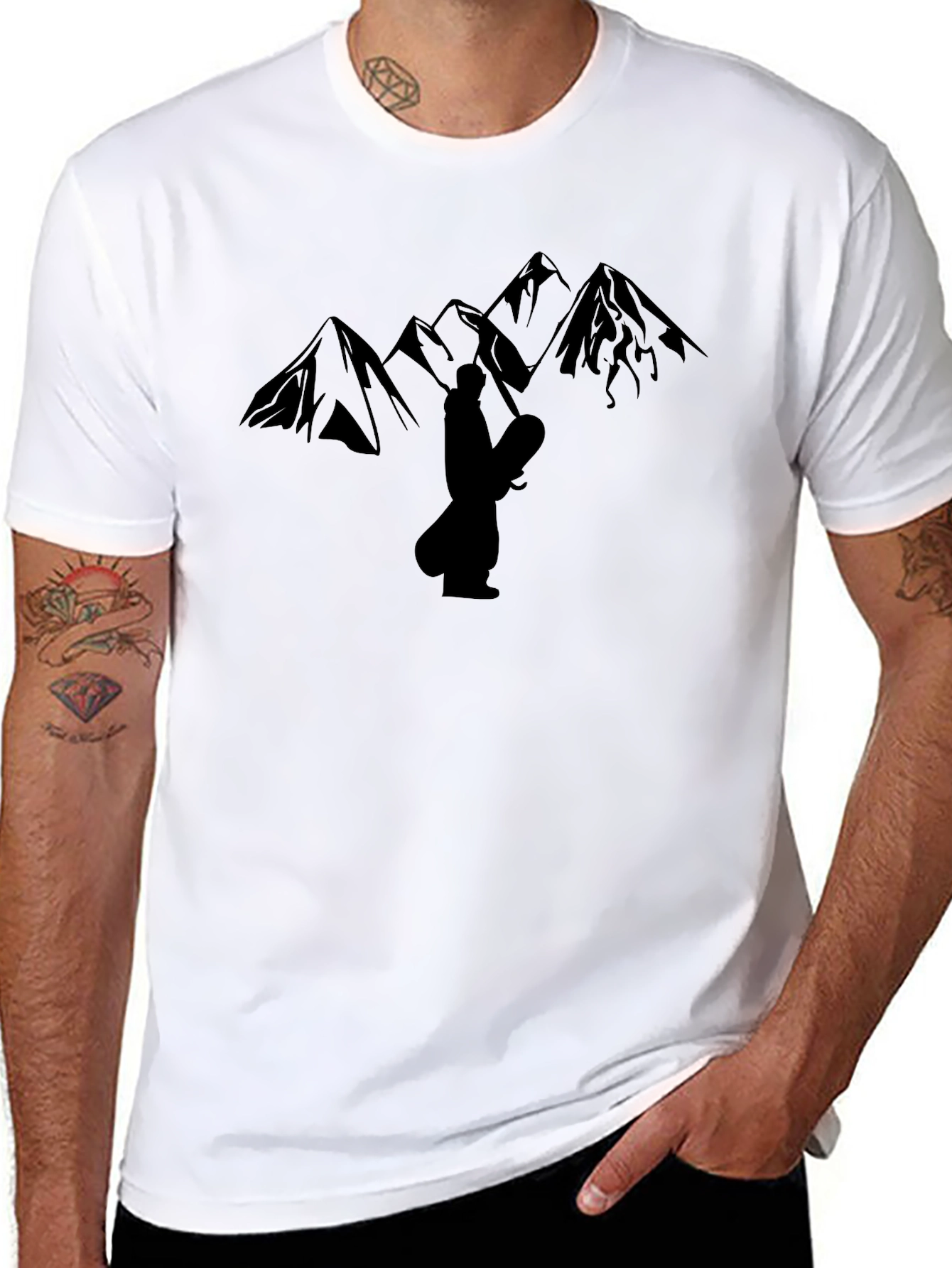 Mountain Graphic Tee - Black T-Shirt