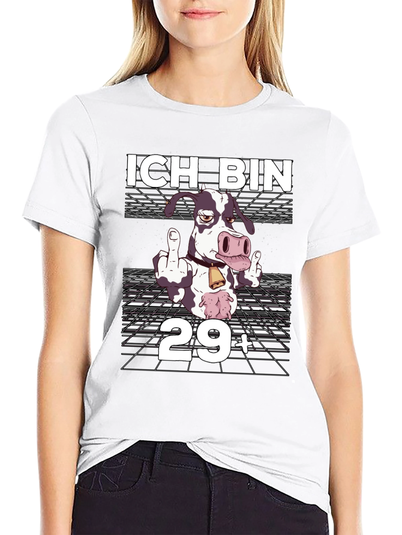 Funny Cow 29+ Birthday T-Shirt