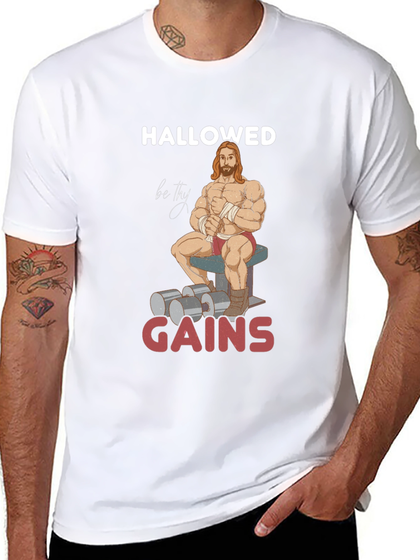 Hallowed Be Thy Gains Graphic T-Shirt