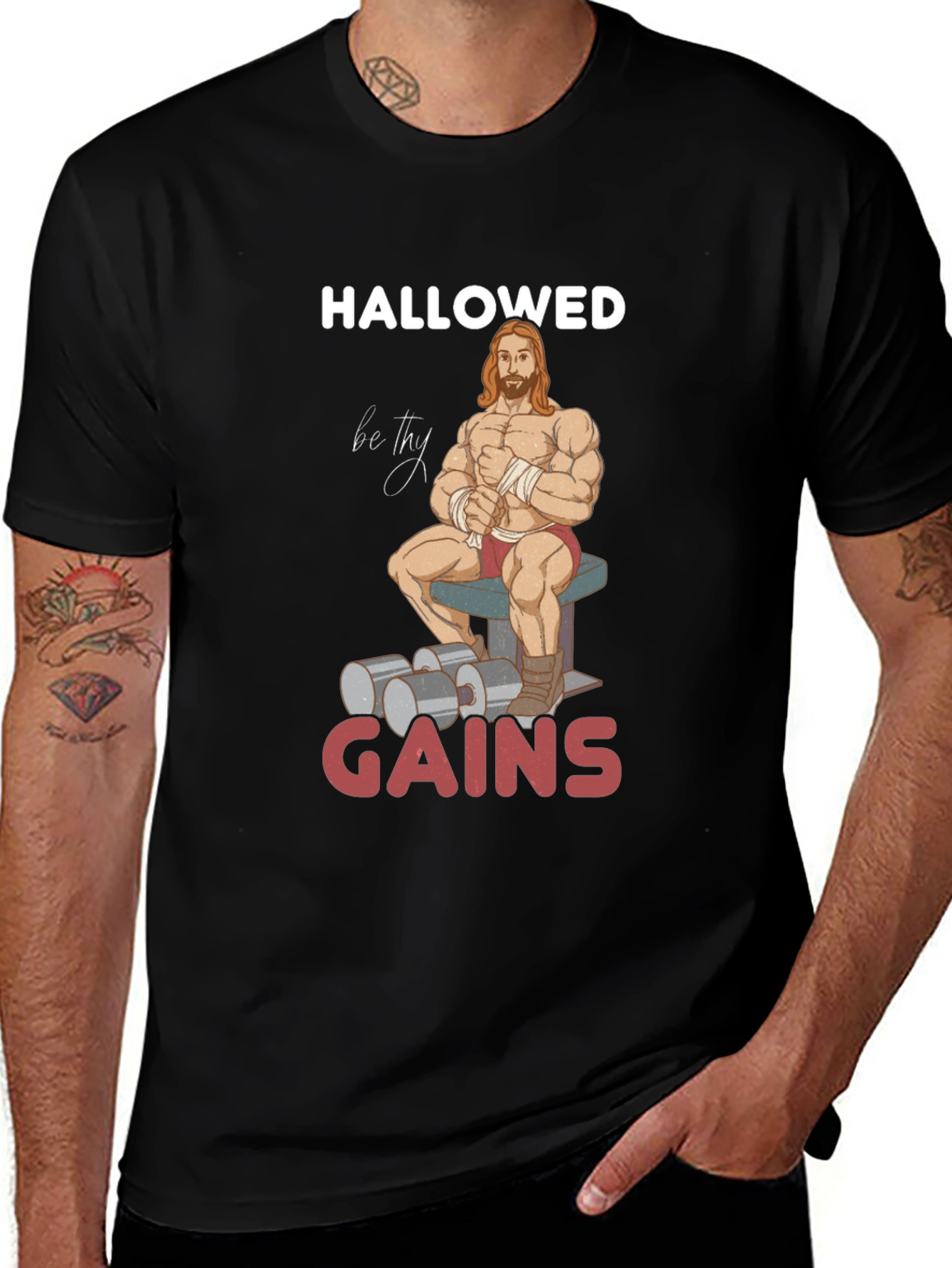 Hallowed Be Thy Gains Graphic T-Shirt