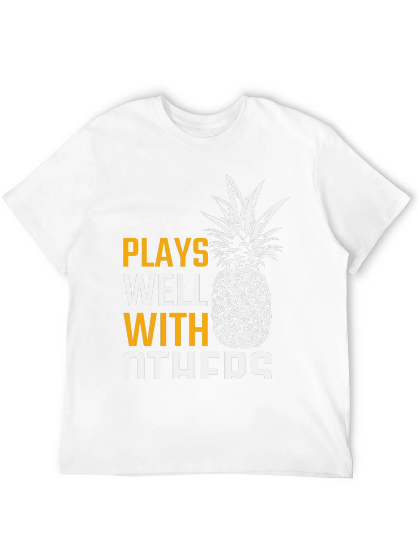 Plays Well With Others Pineapple Graphic T-Shirt