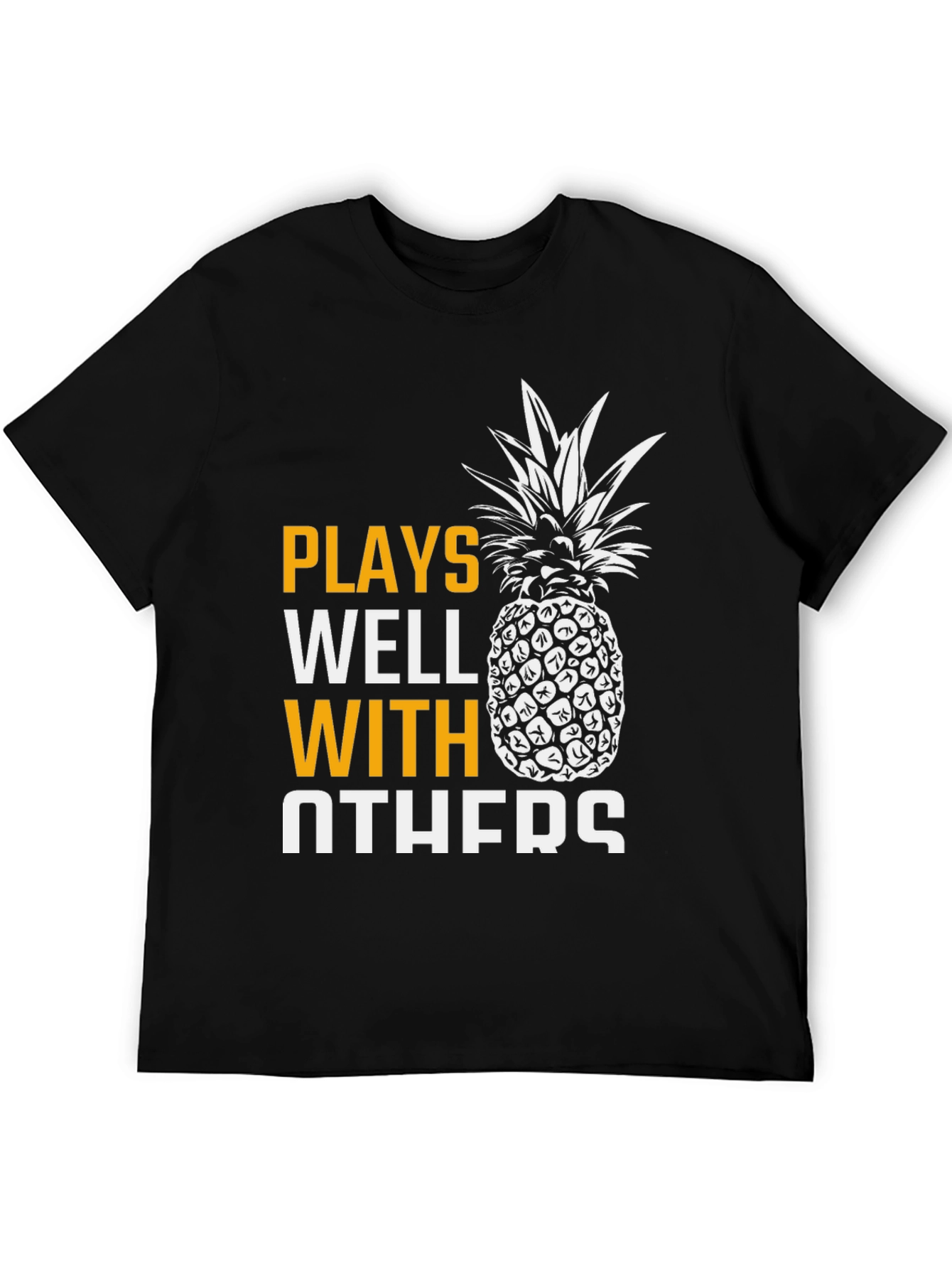 Plays Well With Others Pineapple Graphic T-Shirt