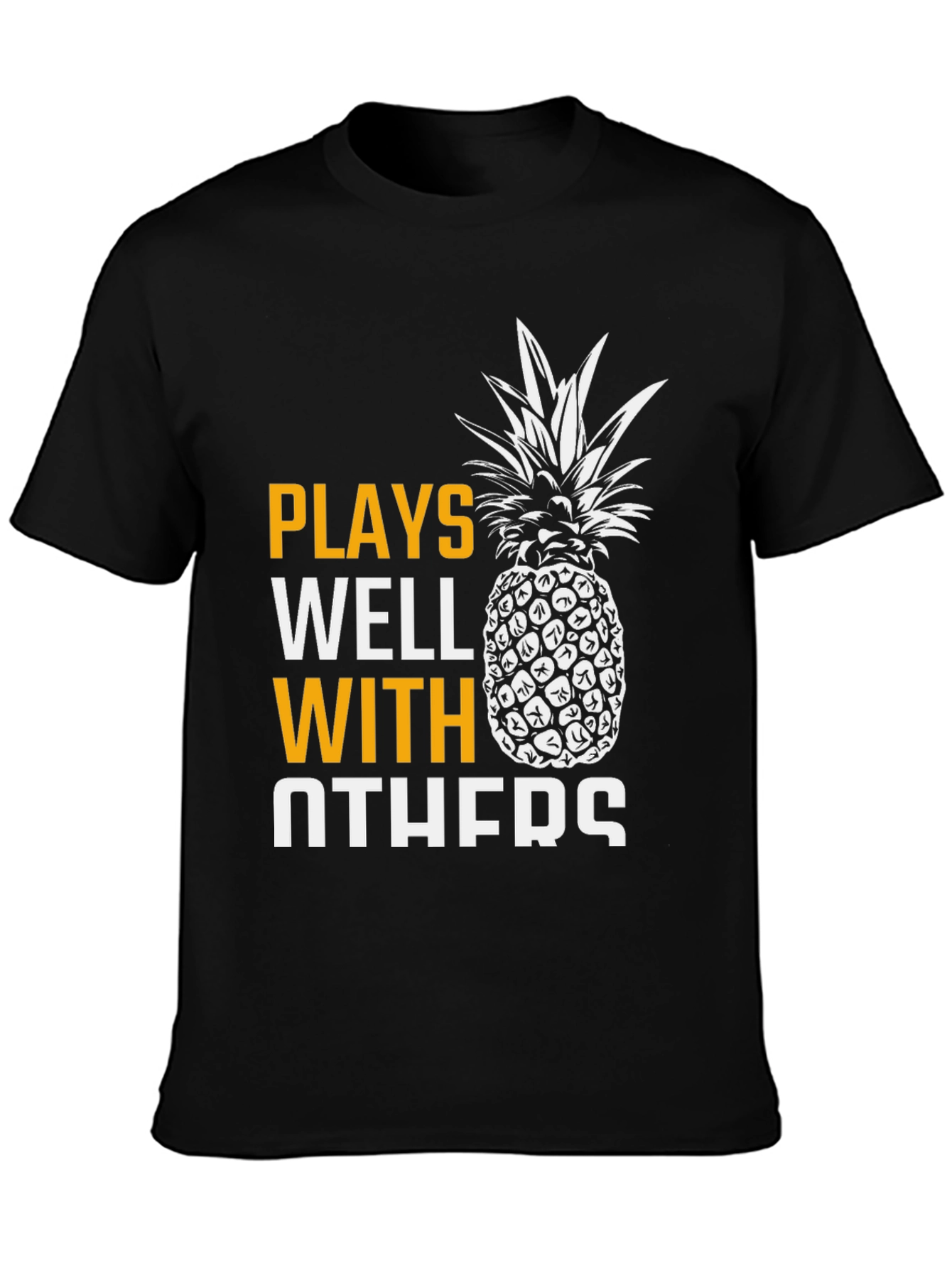 Plays Well With Others Pineapple Graphic T-Shirt