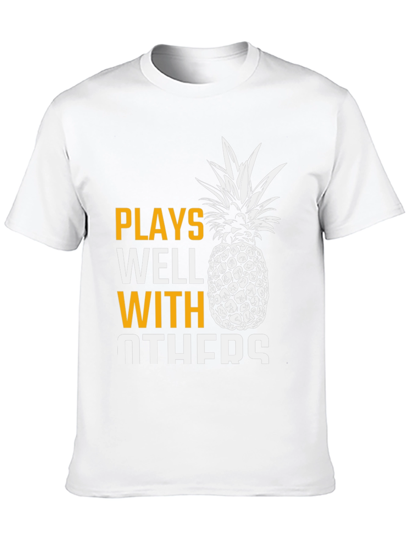 Plays Well With Others Pineapple Graphic T-Shirt