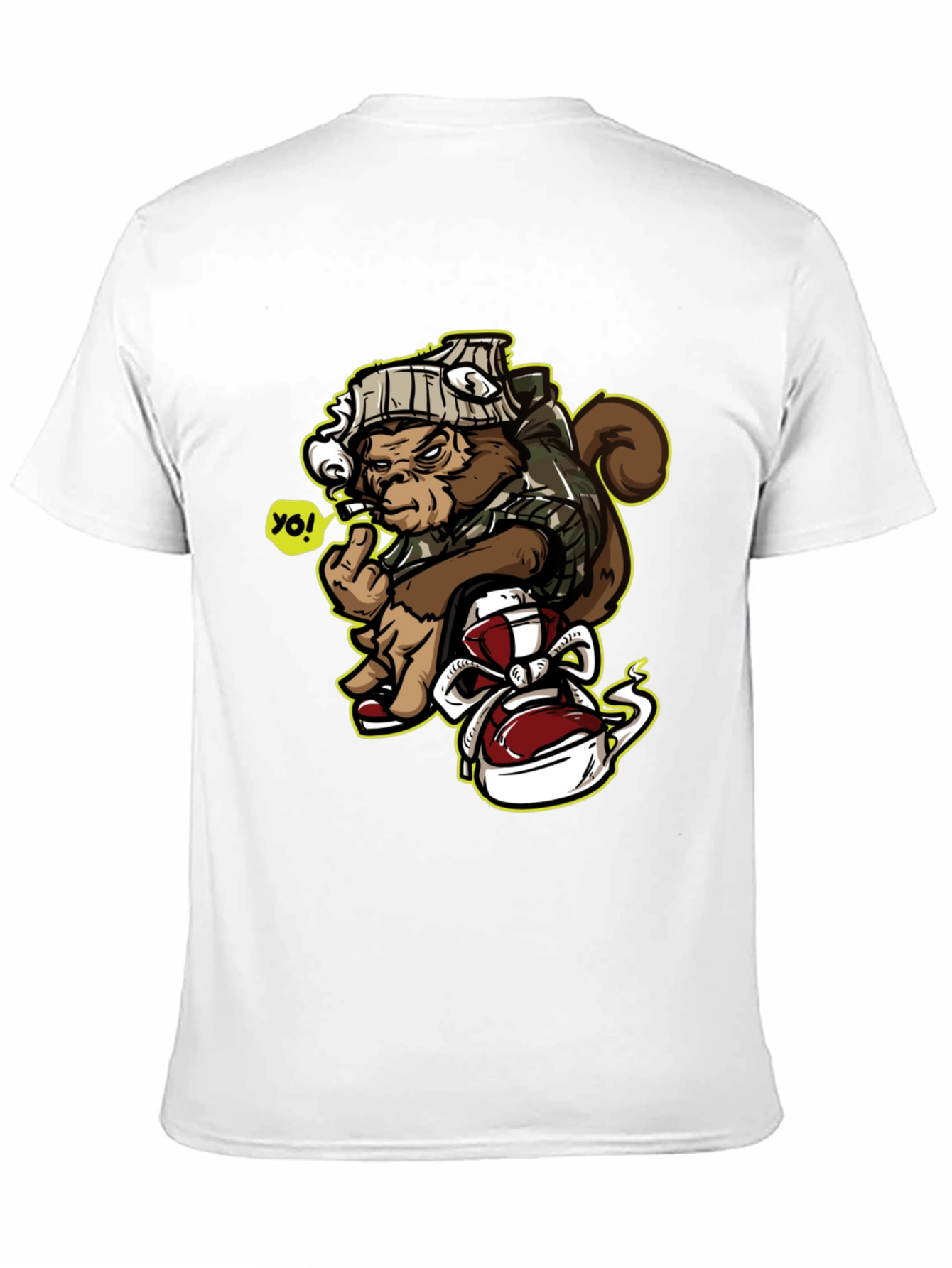 Urban Monkey Graphic Tee - Middle Finger Ape