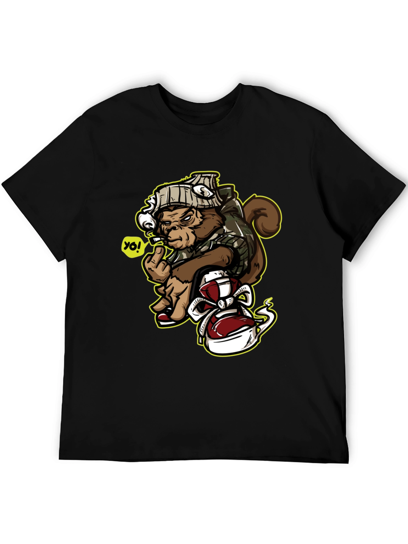 Urban Monkey Graphic Tee - Middle Finger Ape