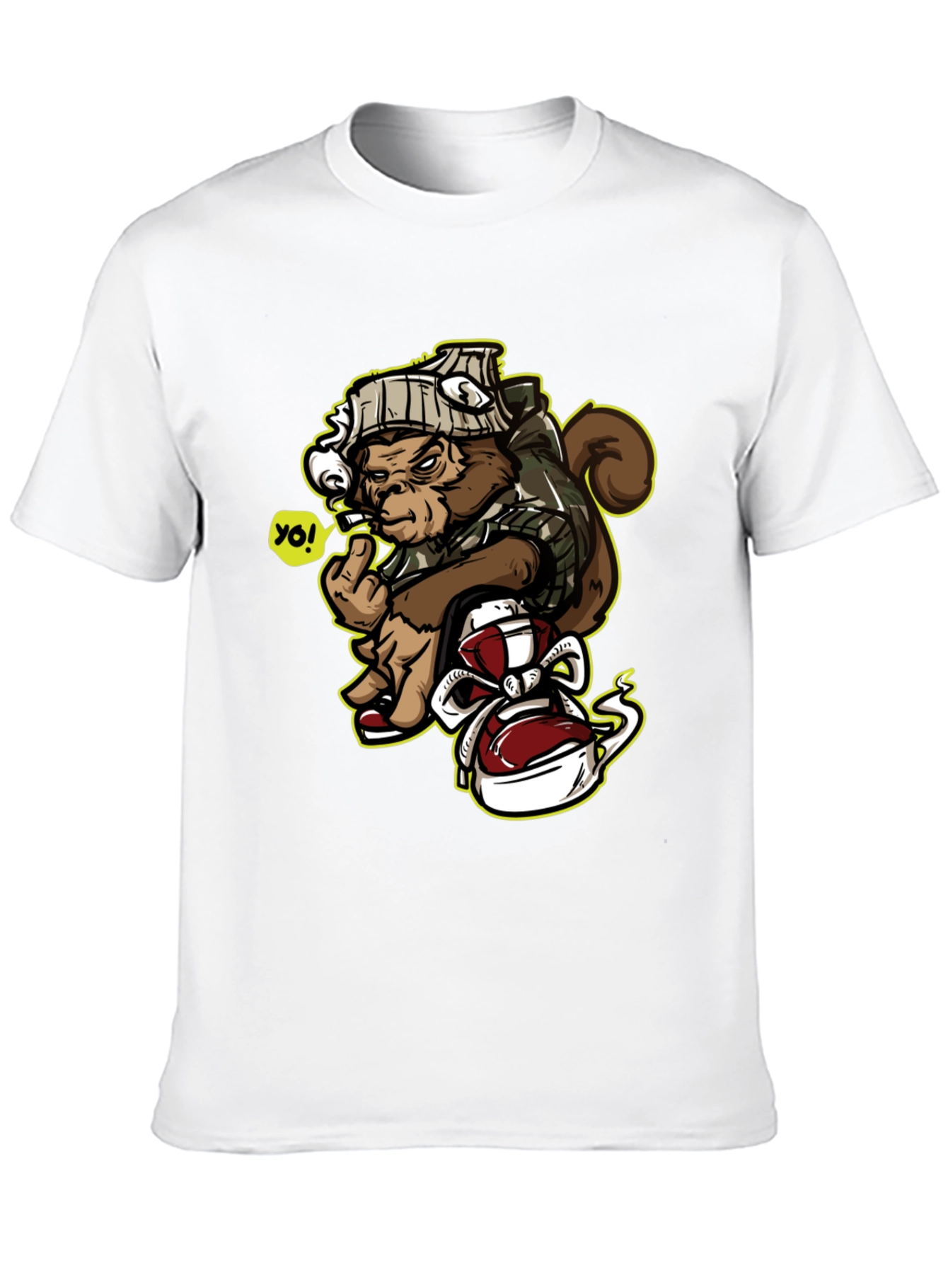 Urban Monkey Graphic Tee - Middle Finger Ape