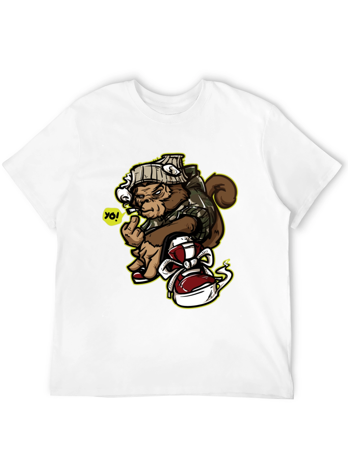 Urban Monkey Graphic Tee - Middle Finger Ape