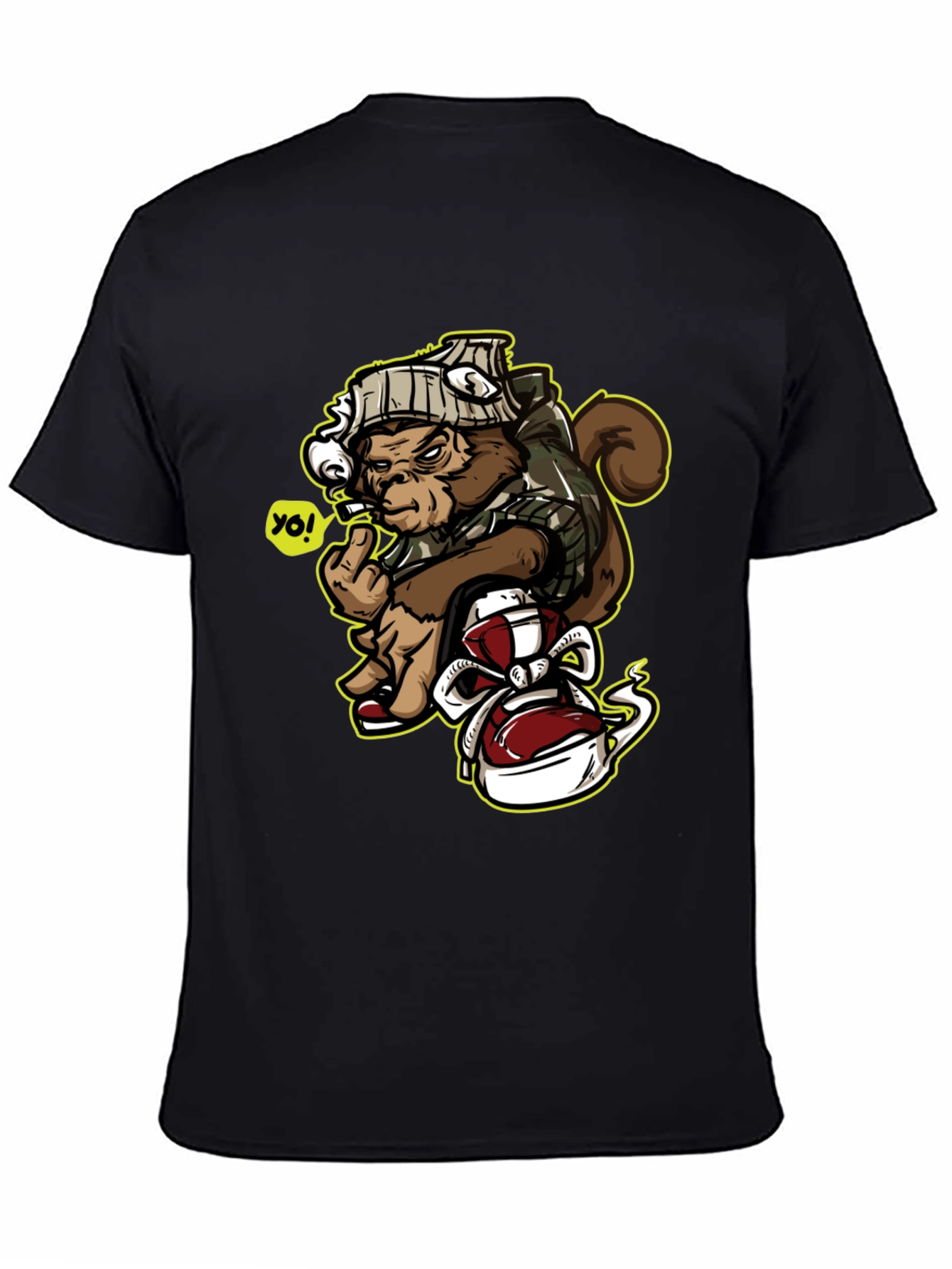 Urban Monkey Graphic Tee - Middle Finger Ape